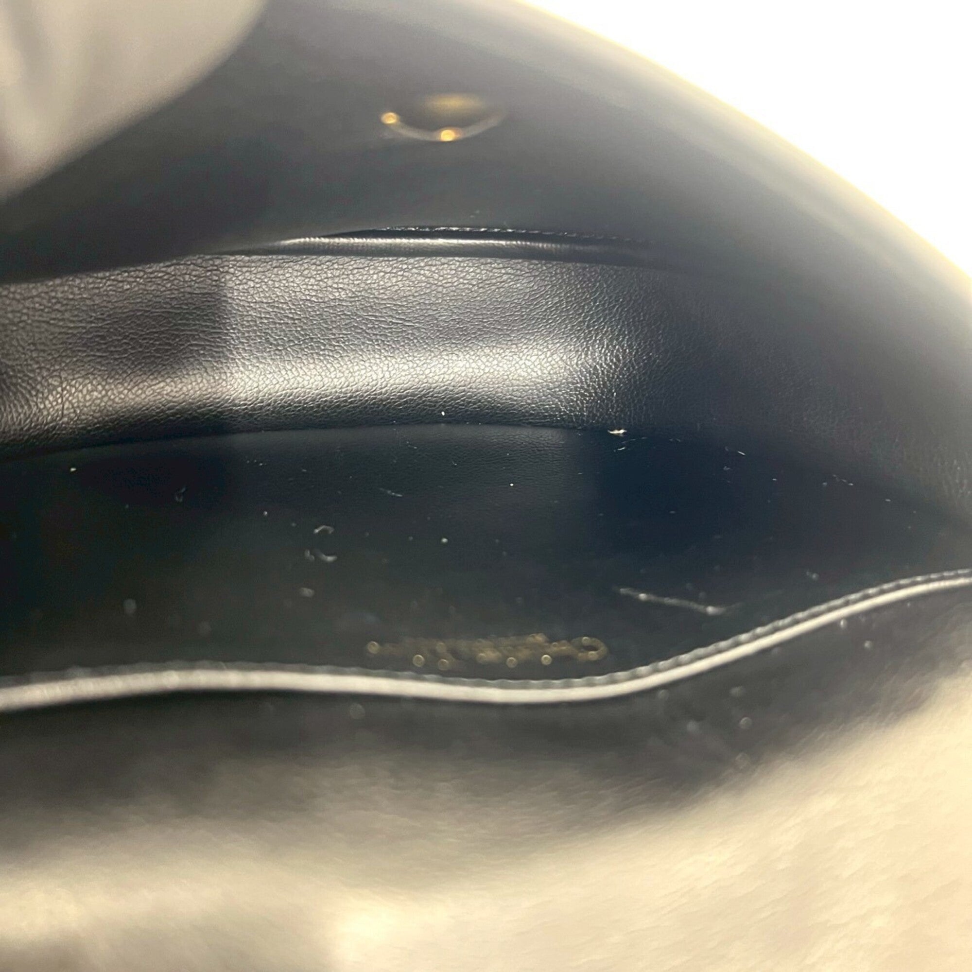 Christian Dior Black Leather Pochette Shoulder Bag (Pre-Owned)