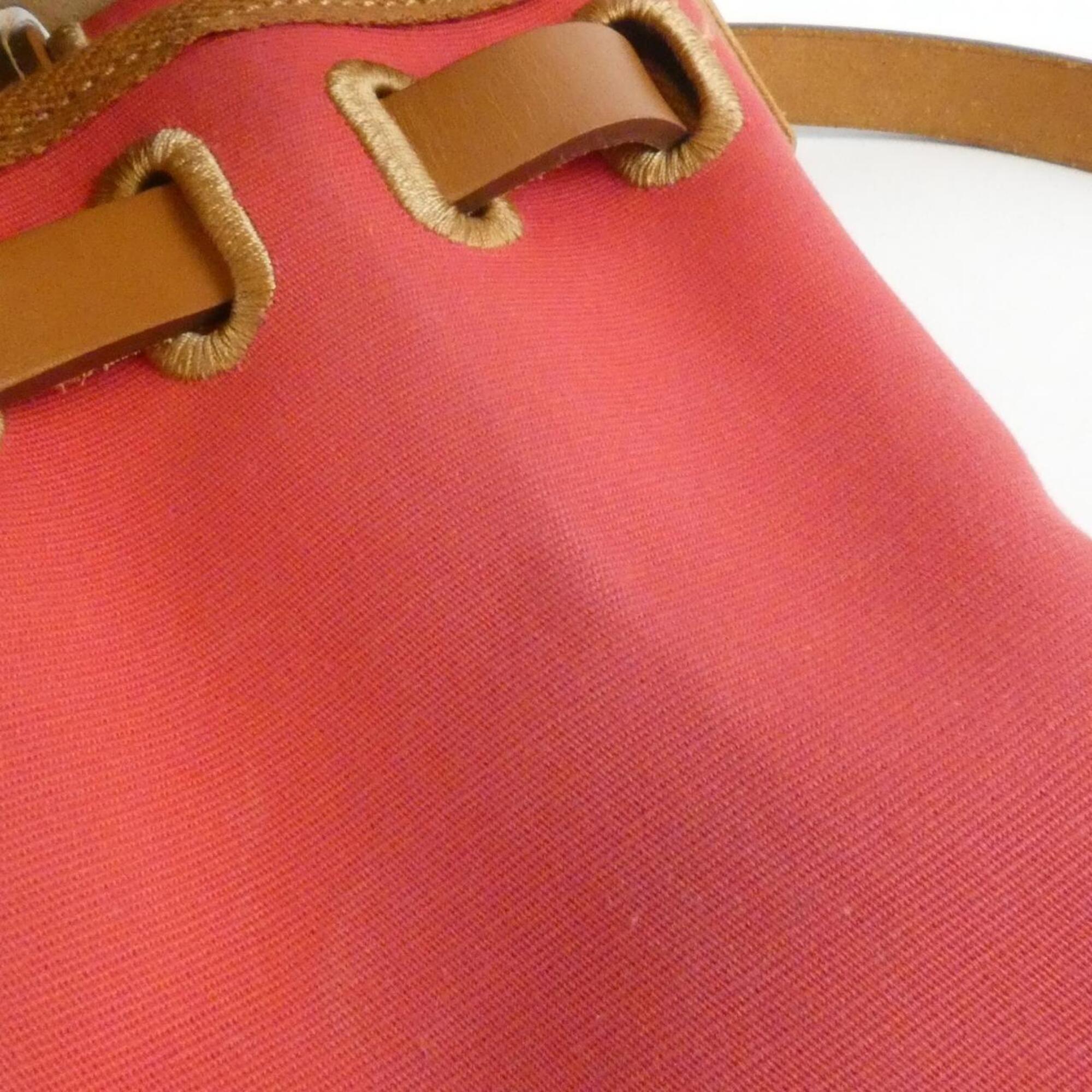 Hermes Bougainvillier Fauve Toile Officier Backpack Pouch (Pre-Owned)