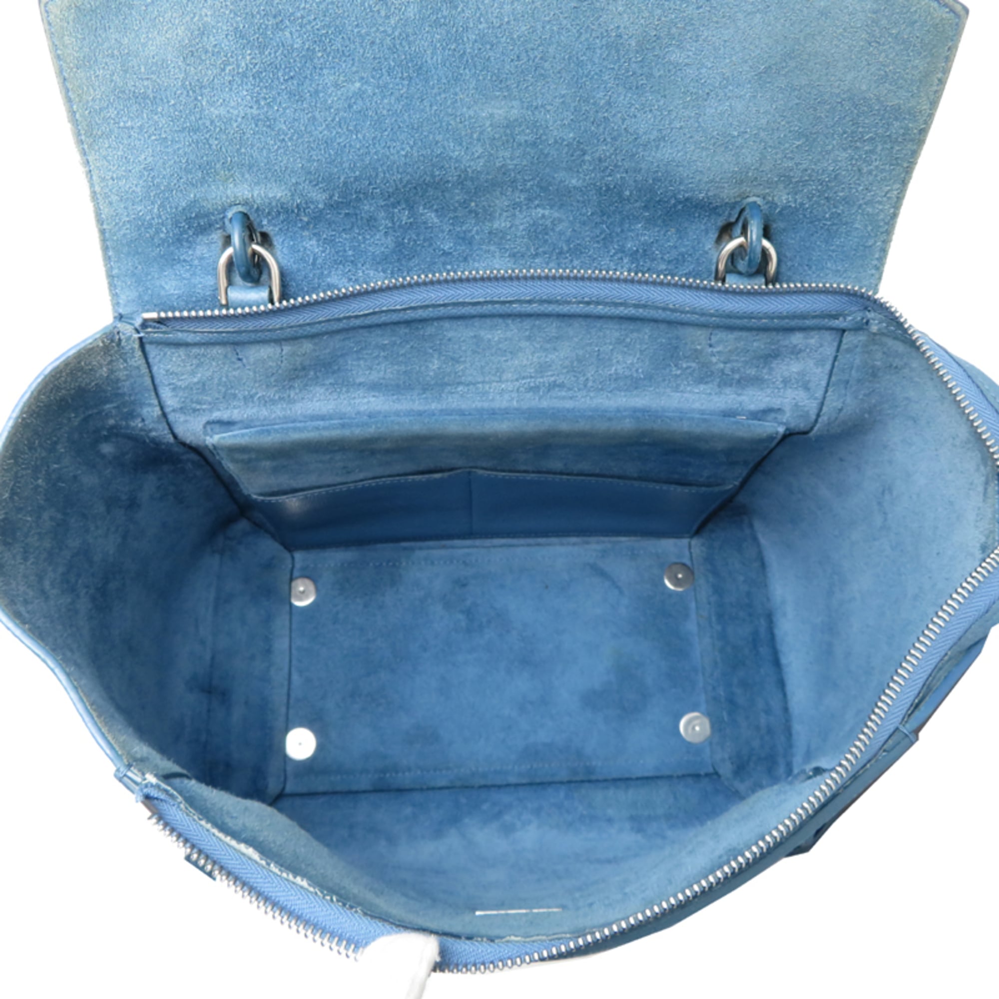 Celine Light Blue Leather Handbag (Pre-Owned)