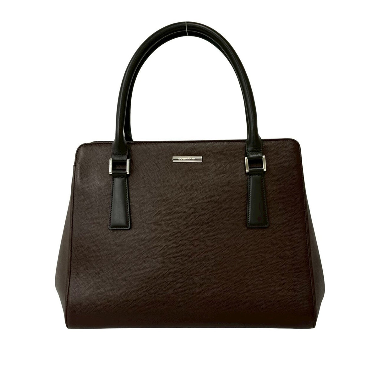 Burberry Brown Leather Handbag Tote Bag (Pre-Owned)
