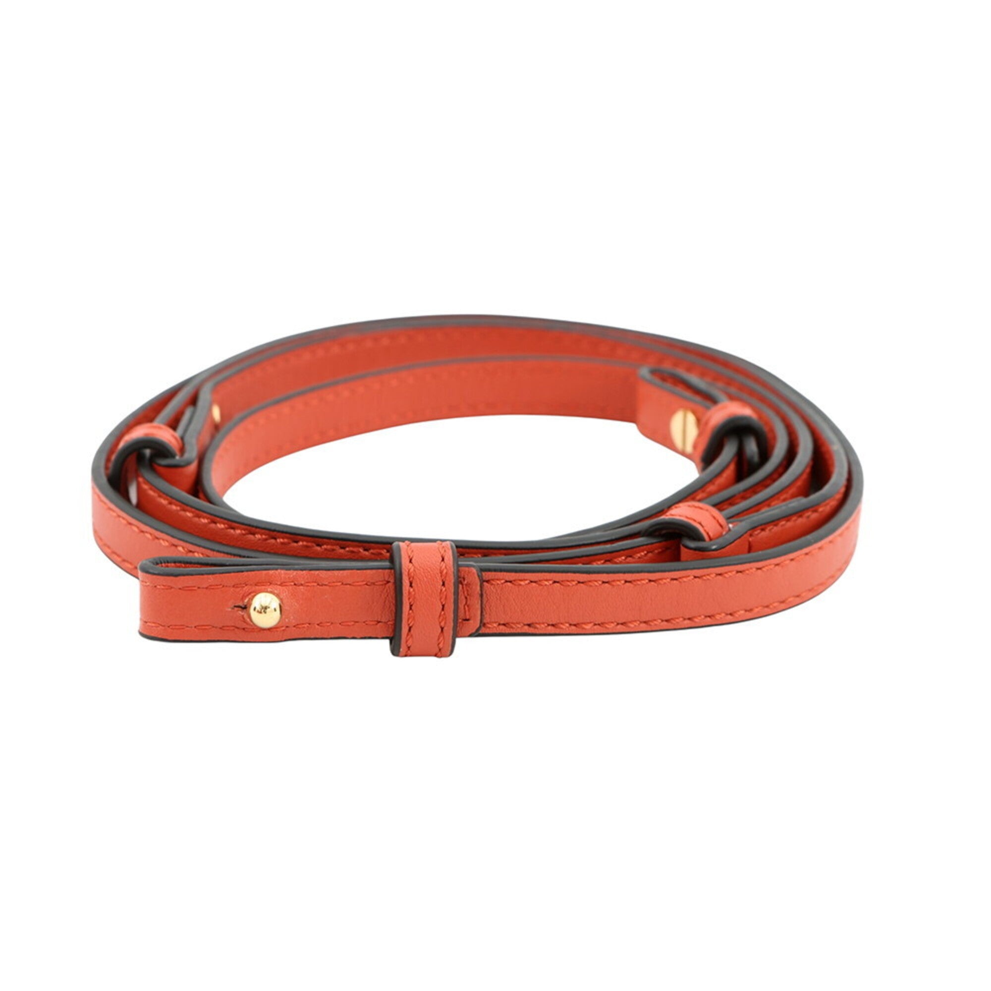 Loewe Orange Leather Clutch Bag Shoulder Bag (Pre-Owned)