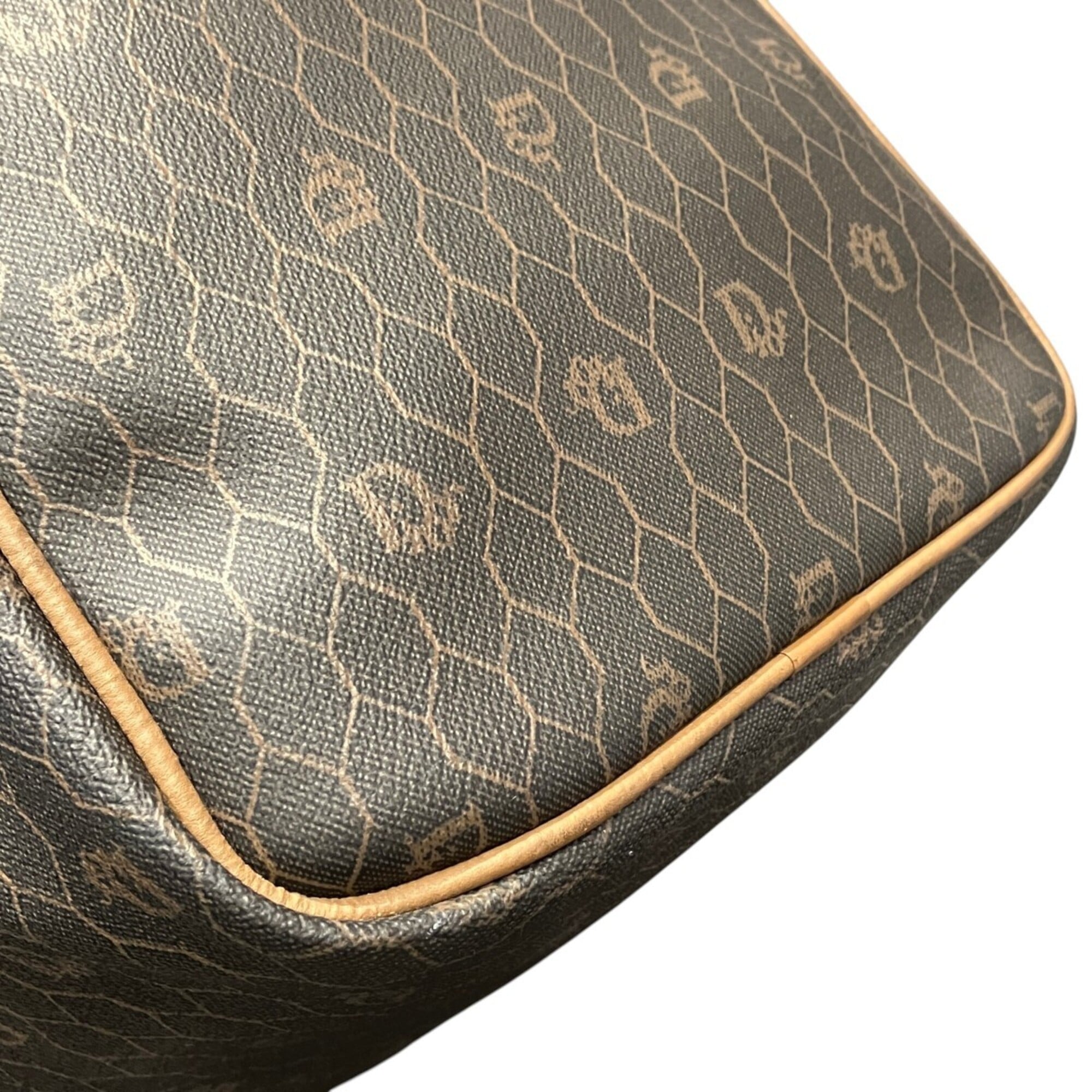 Christian Dior Dark Brown Pvc Boston Bag (Pre-Owned)