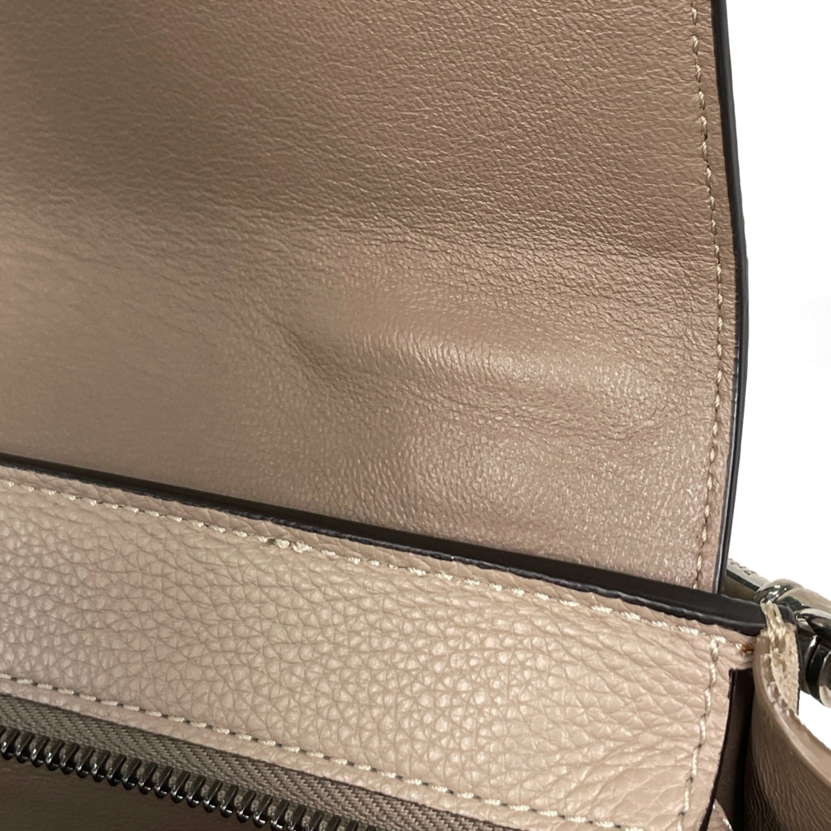 Celine Beige Leather Suede Handbag (Pre-Owned)