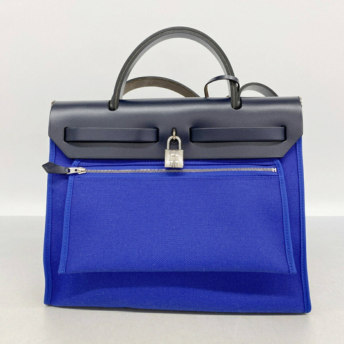 Hermes Black Blue Handbag (Pre-Owned)
