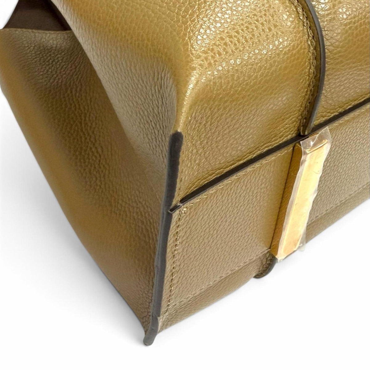 Tod's Olive Leather Pouch Shopping Bag Shoulder Bag Tote Bag (Pre-Owned)