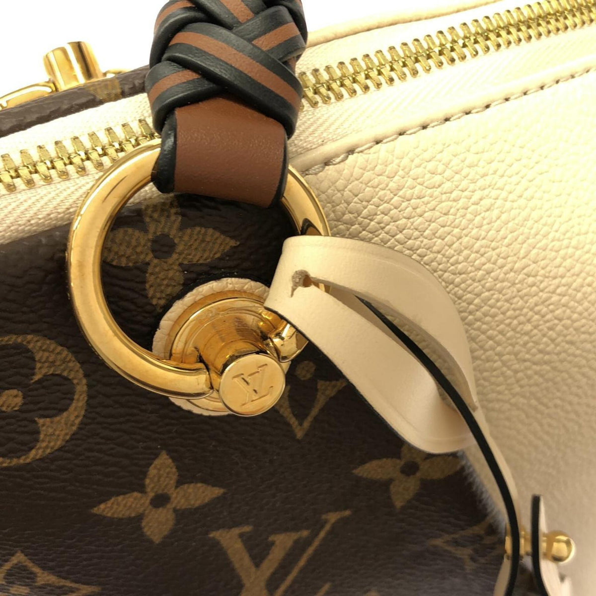Louis Vuitton Coated Canvas Leather Handbag (Pre-Owned)