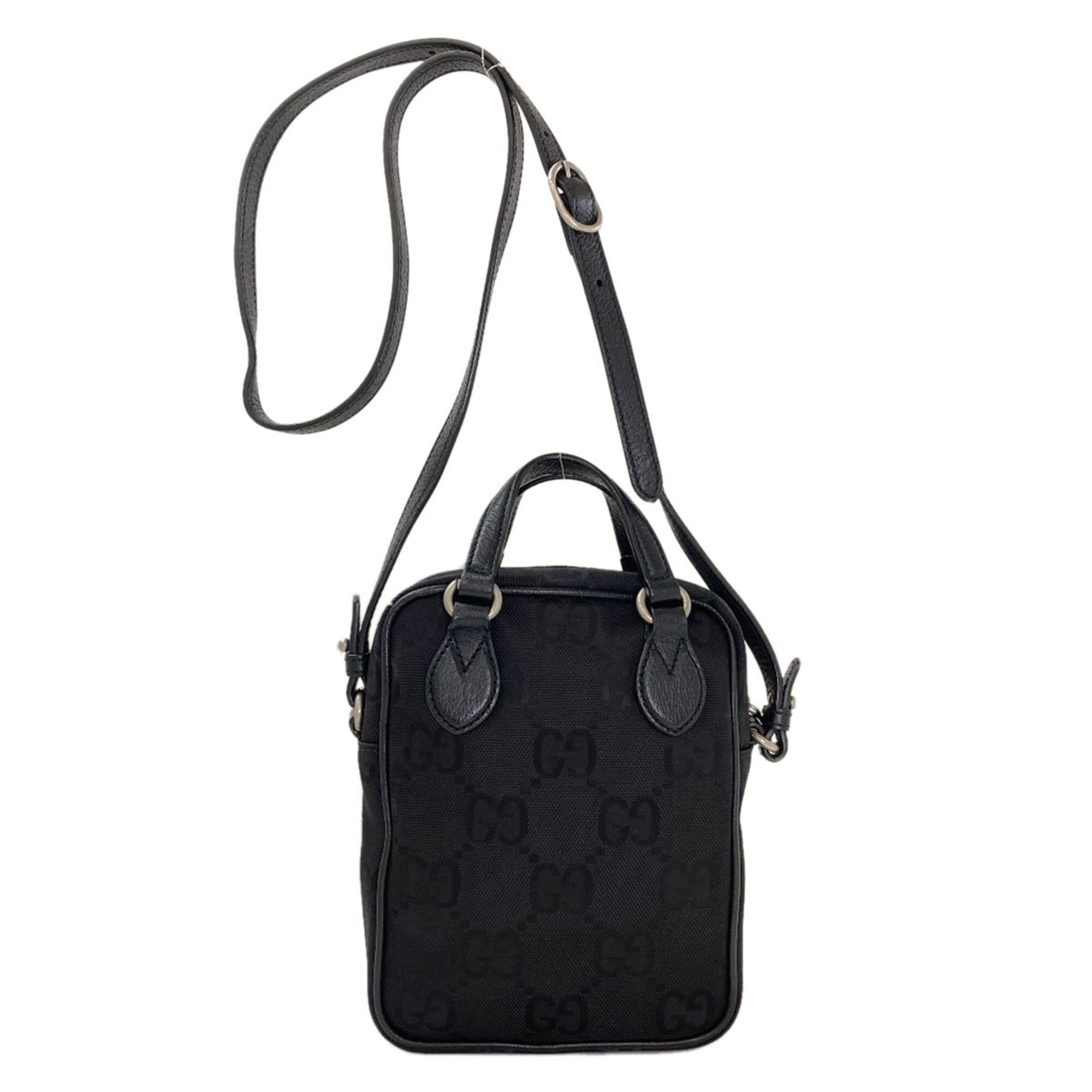 Gucci Black Canvas Shoulder Bag (Pre-Owned)