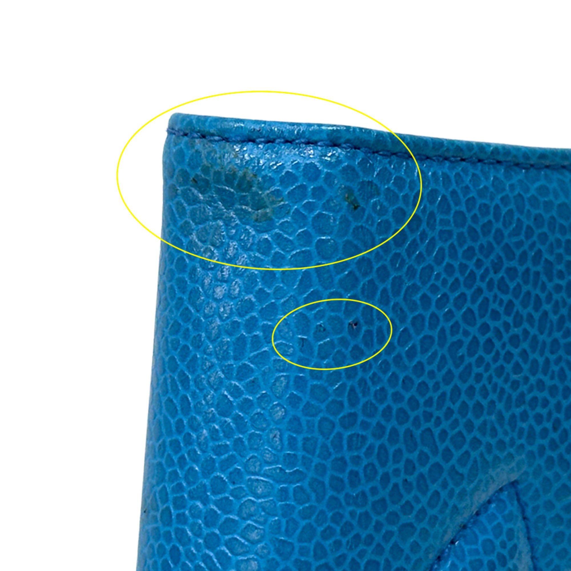 Chanel Blue Grained Calfskin (Pre-Owned)