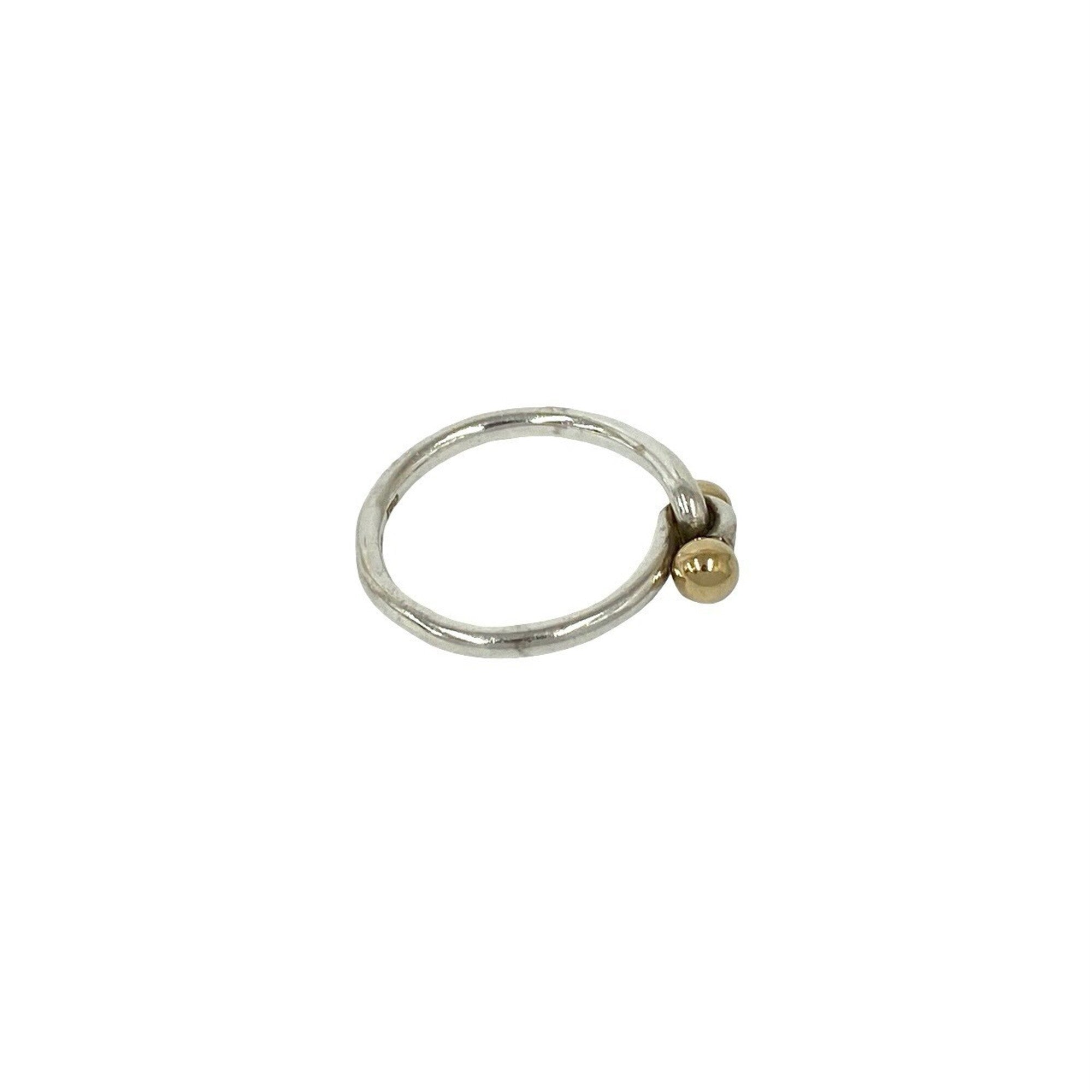 Tiffany Gold Silver Yellow Gold (18K) Silver 925 Band Ring (Pre-Owned)