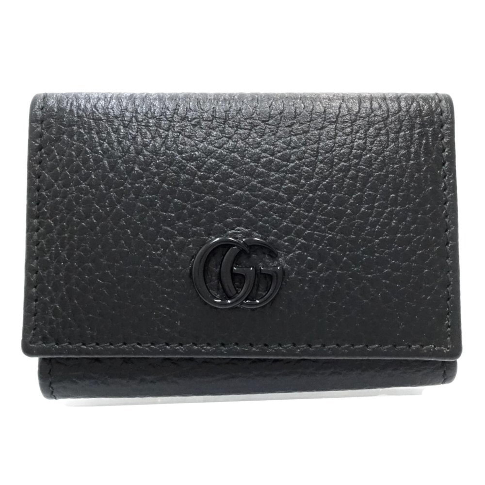 Gucci Black Leather Wallet (Tri-Fold) (Pre-Owned)