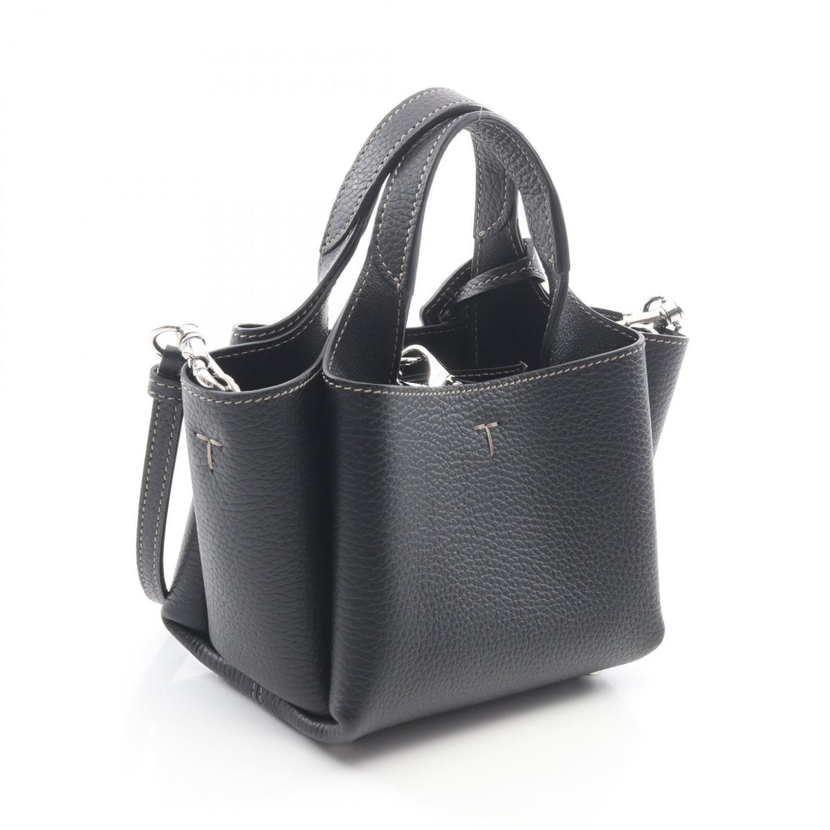 Tod's Black Leather Handbag (Pre-Owned)