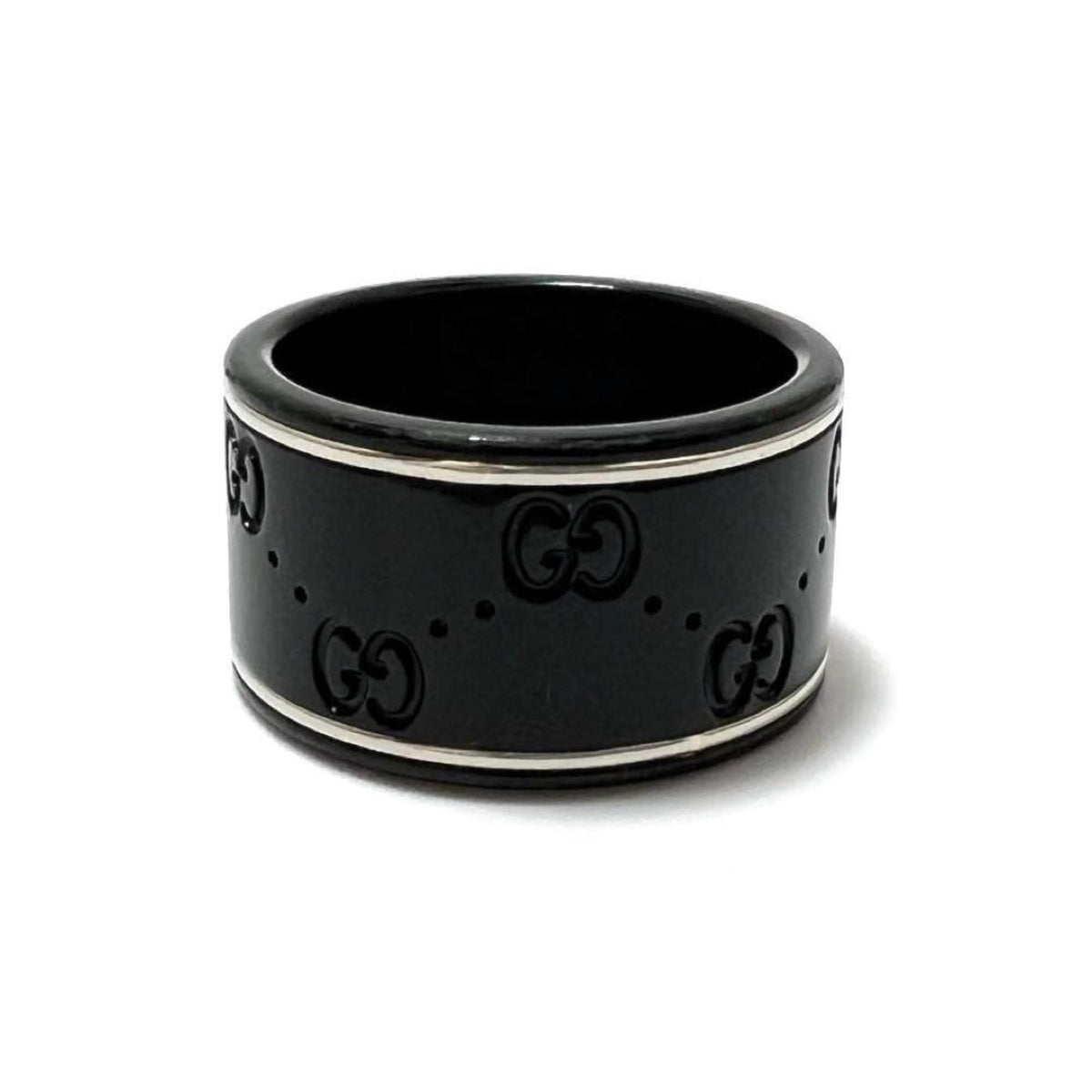 Gucci White Gold (18K) Ceramic Band Ring (Pre-Owned)