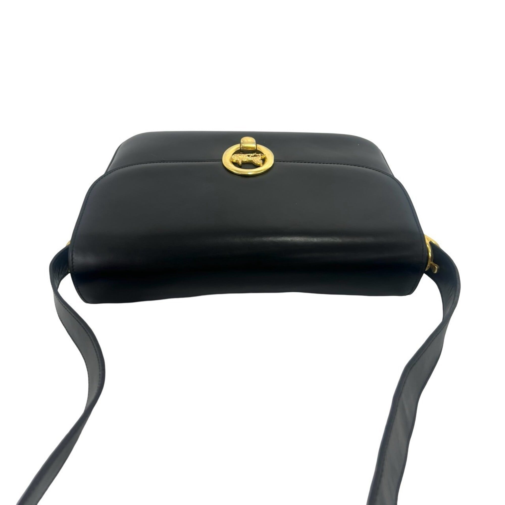 Celine Black Leather Pochette Shoulder Bag (Pre-Owned)
