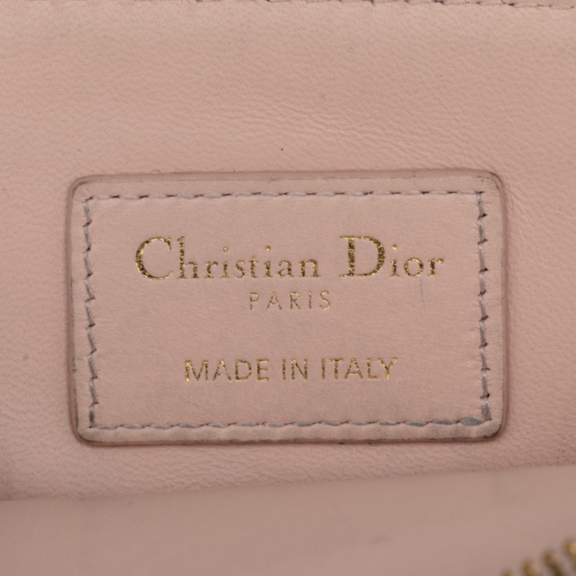 Christian Dior Pink Leather Coin Purse/Coin Case (Pre-Owned)