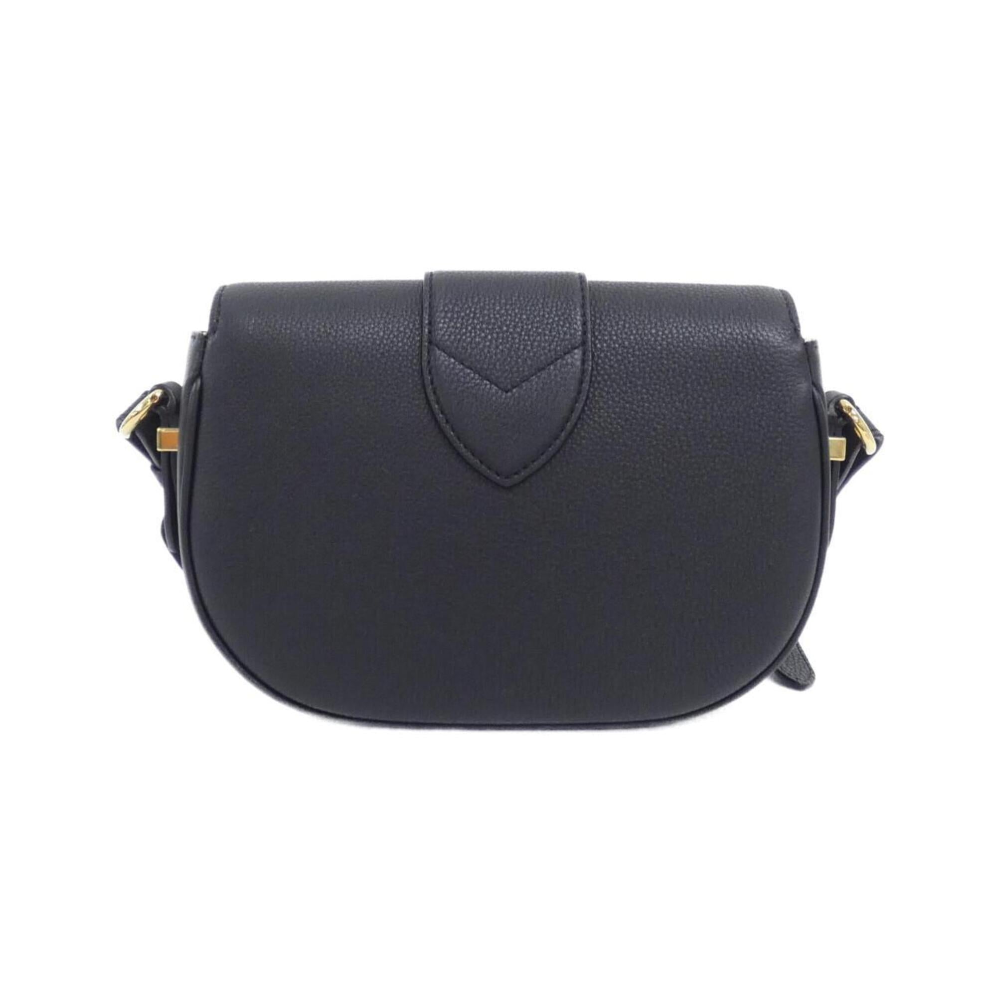 Louis Vuitton Black Leather Shoulder Bag (Pre-Owned)