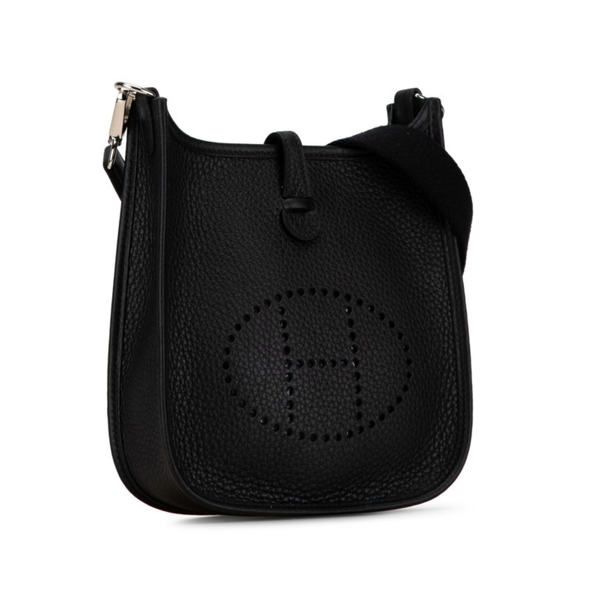 Hermes Evelyne Black Taurillon Clemence Leather Shoulder Bag (Pre-Owned)