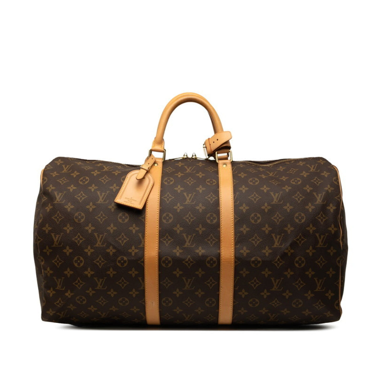Louis Vuitton Monogram Brown Pvc Leather Boston Bag (Pre-Owned)