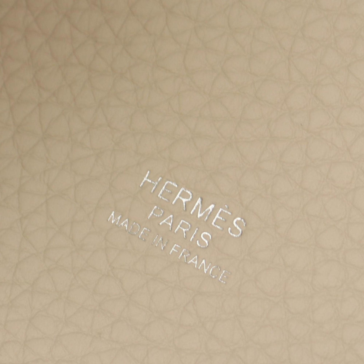 Hermes Ivory Taurillon Clemence Leather Leather Handbag (Pre-Owned)
