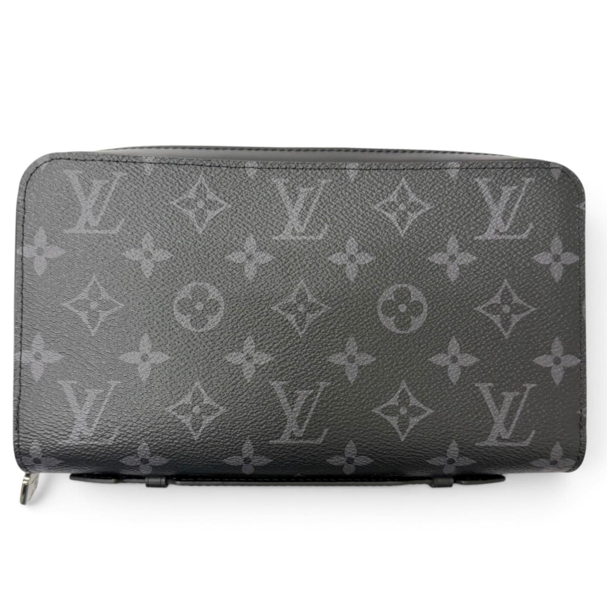 Louis Vuitton Black Monogram Eclipse Long Wallet (Bi-Fold) (Pre-Owned)