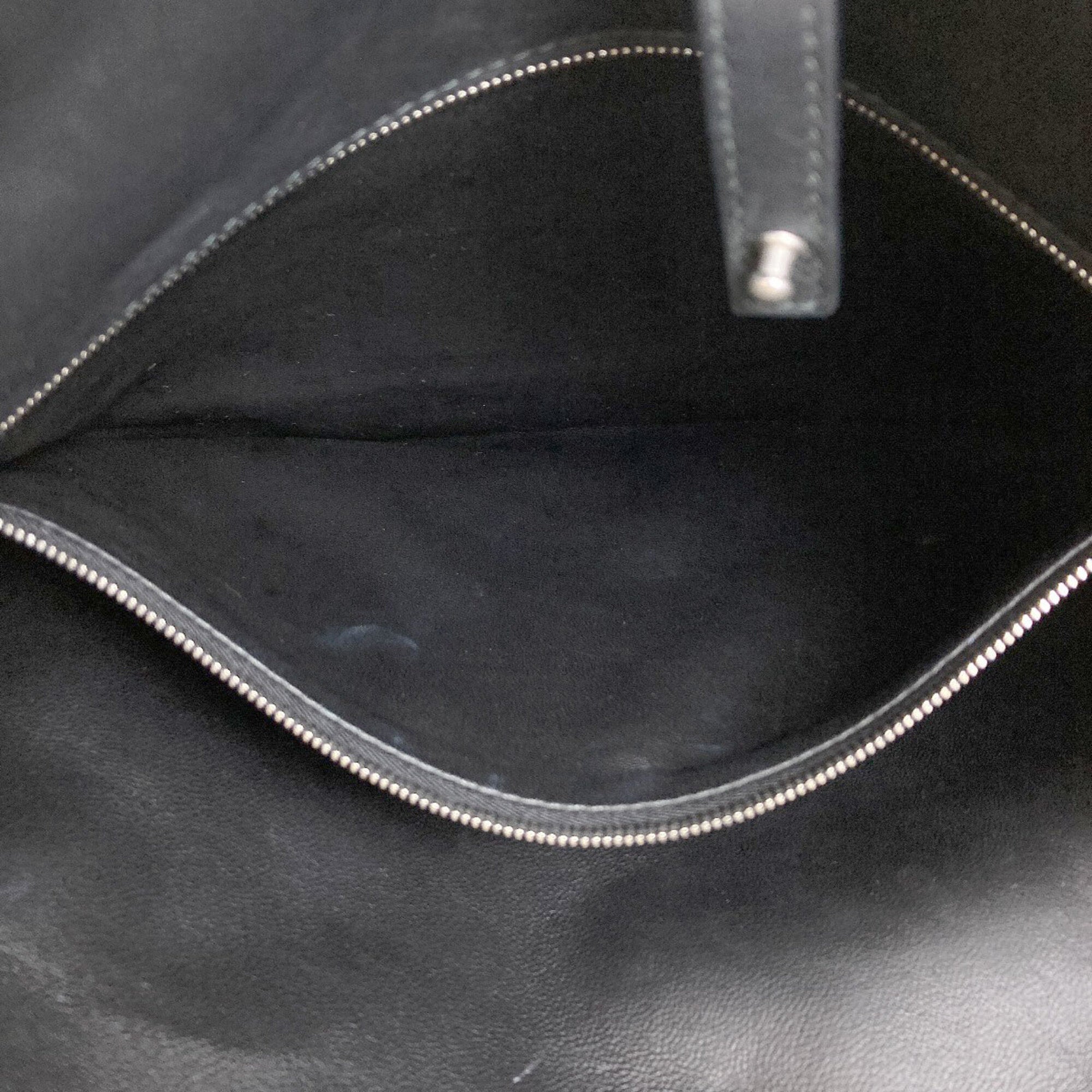 Bottega Veneta Black Leather Shoulder Bag (Pre-Owned)