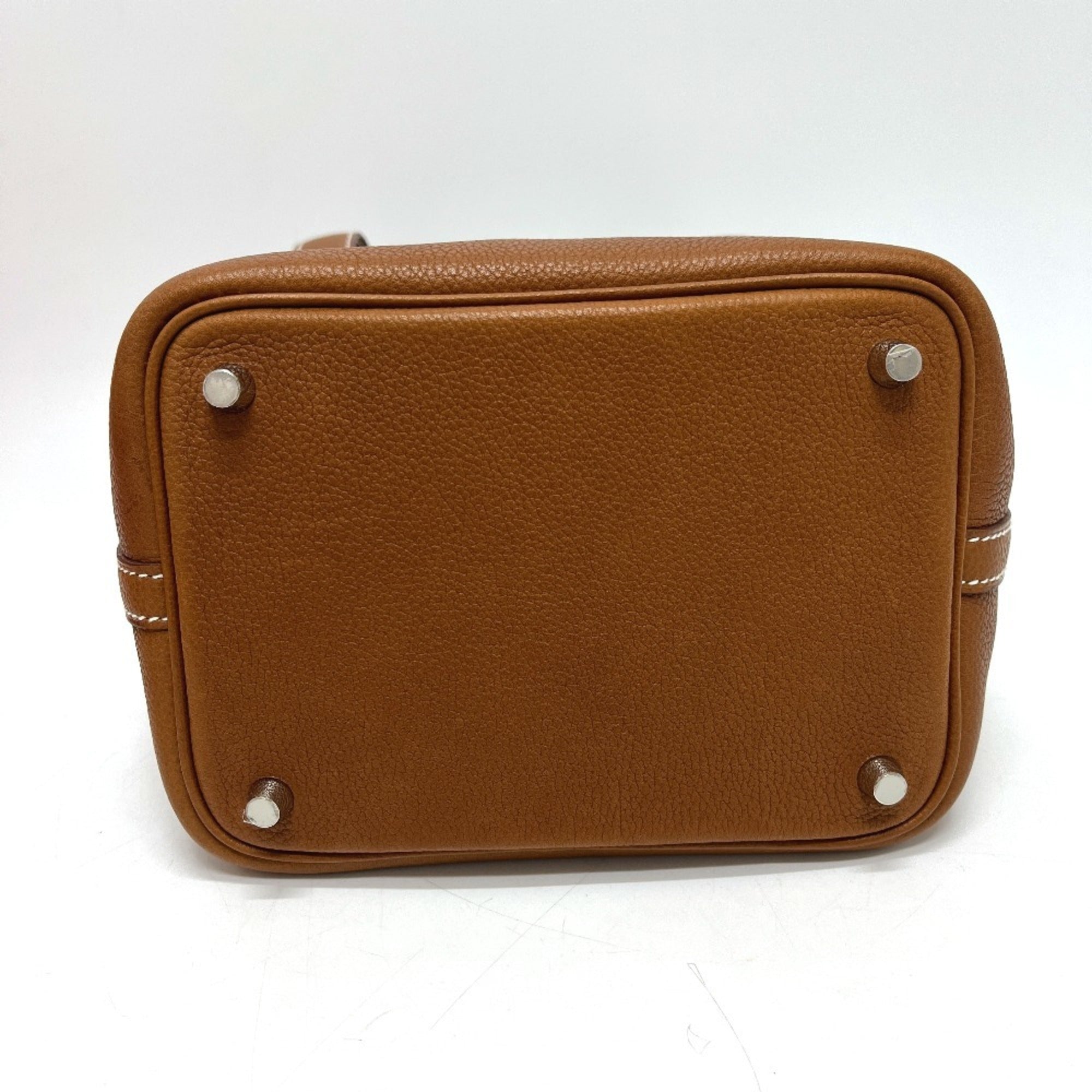 Hermes Fauve Barenia Leather Handbag (Pre-Owned)