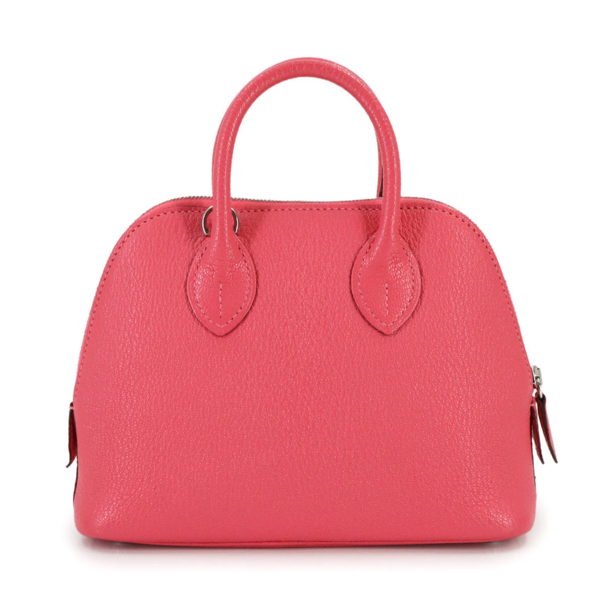 Hermes Pink Chevre Myzore Leather Handbag Shoulder Bag (Pre-Owned)