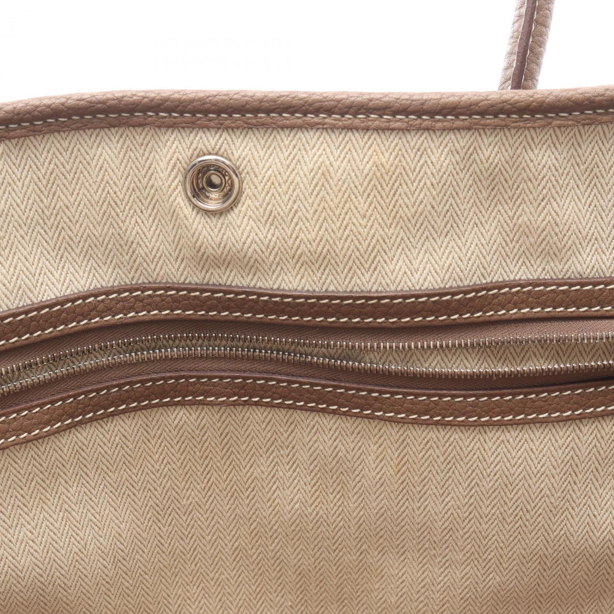 Hermes Etoupe Gray Gray Negonda Leather Handbag Tote Bag (Pre-Owned)