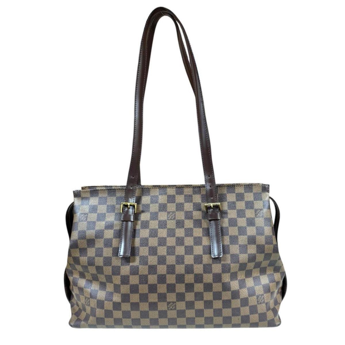 Louis Vuitton Brown Damier Canvas Ebene Galle Or Damier Canvas Tote Bag (Pre-Owned)