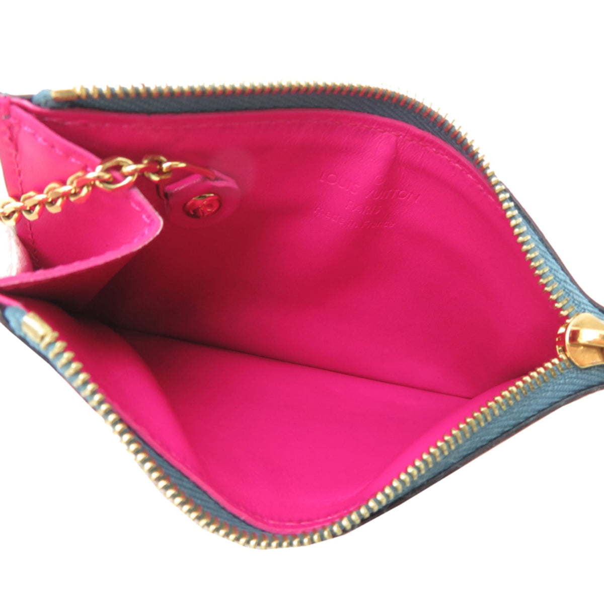 Louis Vuitton Blue Pink Vernis Pochette (Pre-Owned)