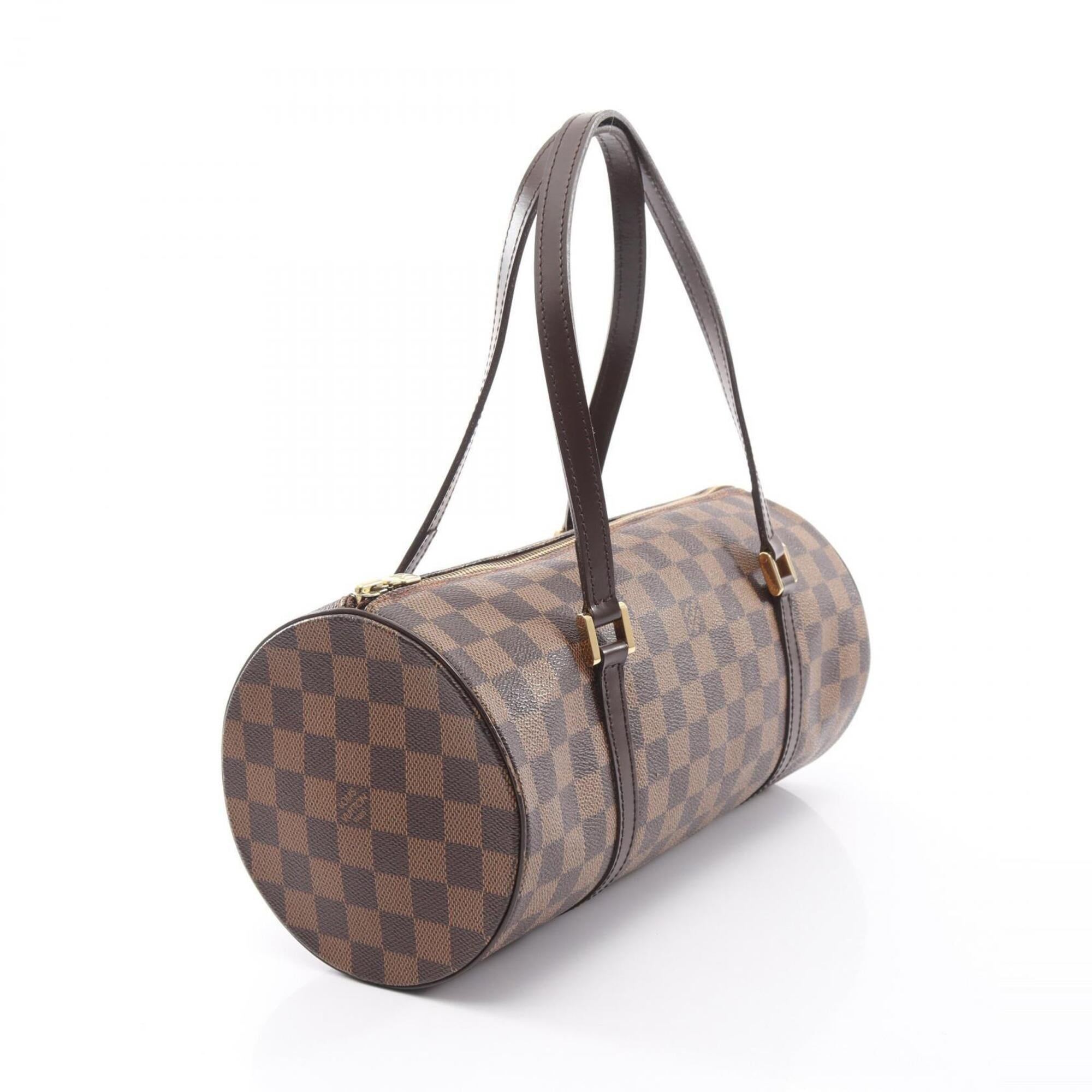 Louis Vuitton Damier Brown Ebene Coated Canvas Leather Handbag (Pre-Owned)