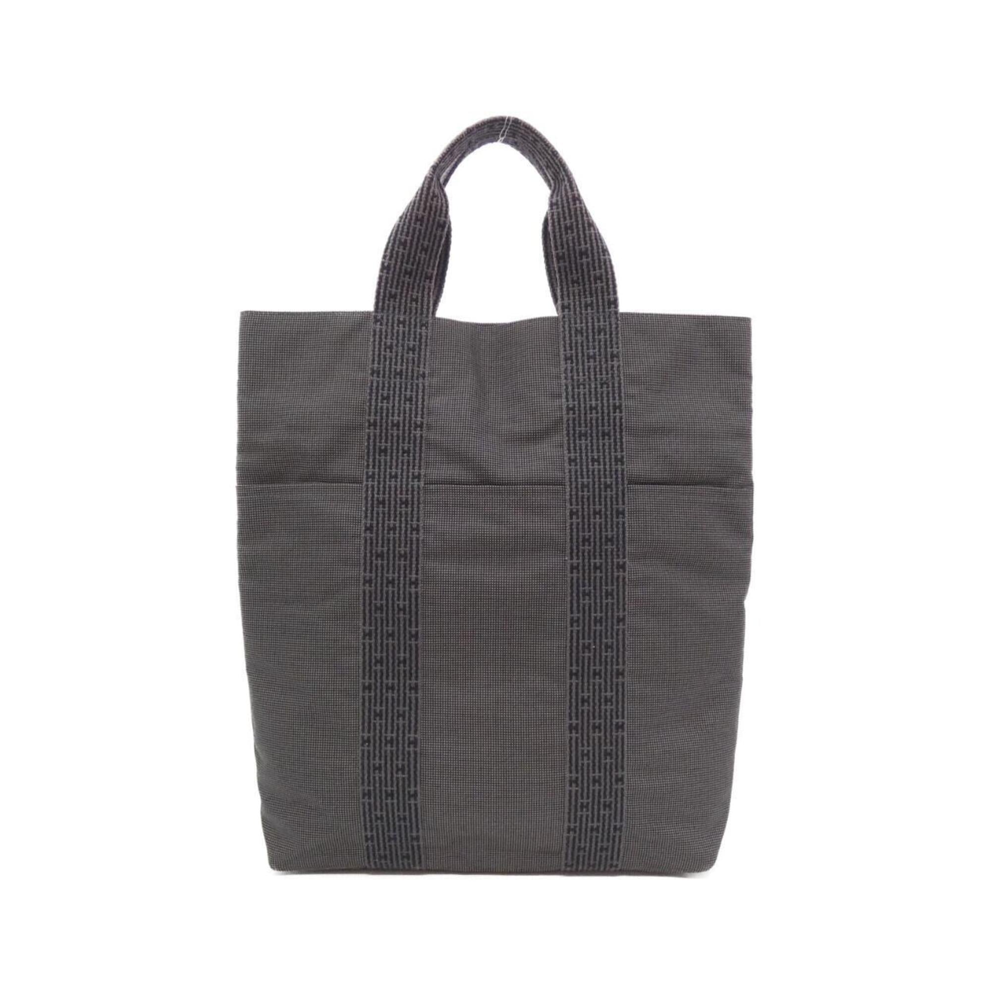 Hermes Black Canvas Handbag (Pre-Owned)