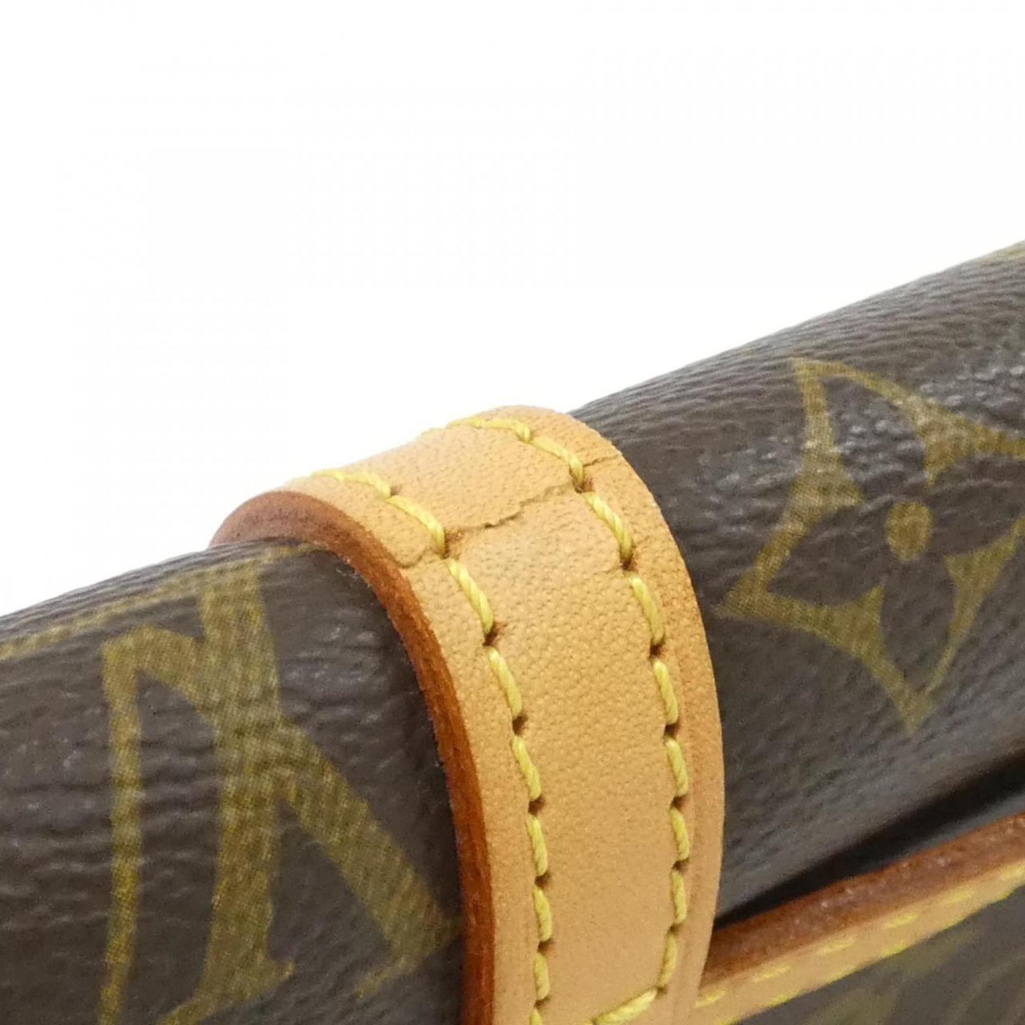 Louis Vuitton Monogram Marron Coated Canvas Fanny Pack Pochette (Pre-Owned)
