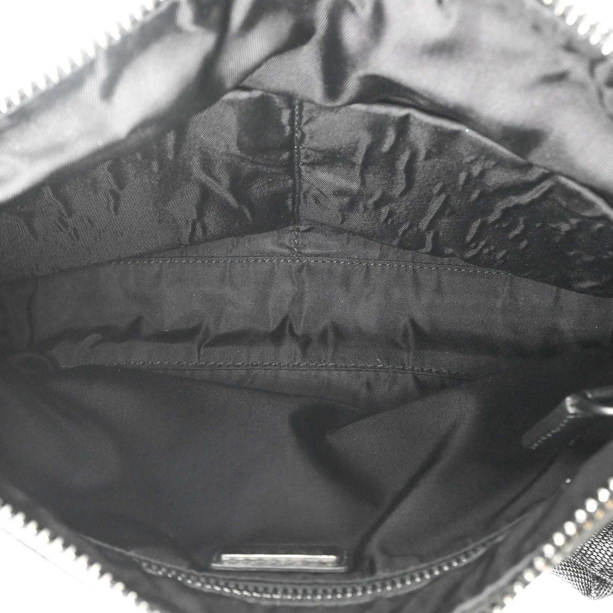 Prada Black Blue Leather Shoulder Bag (Pre-Owned)