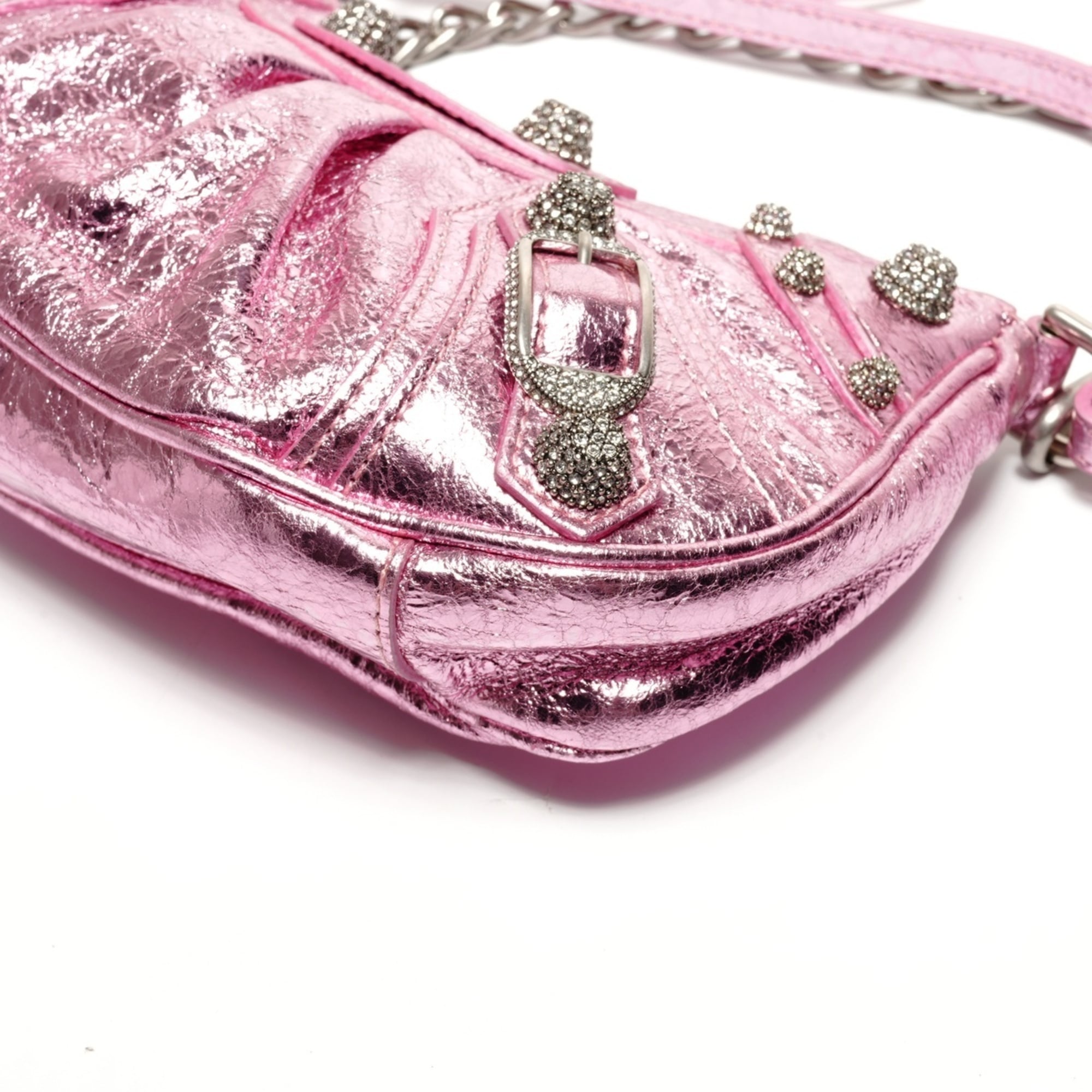 Balenciaga Metallic Pink Shoulder Bag (Pre-Owned)