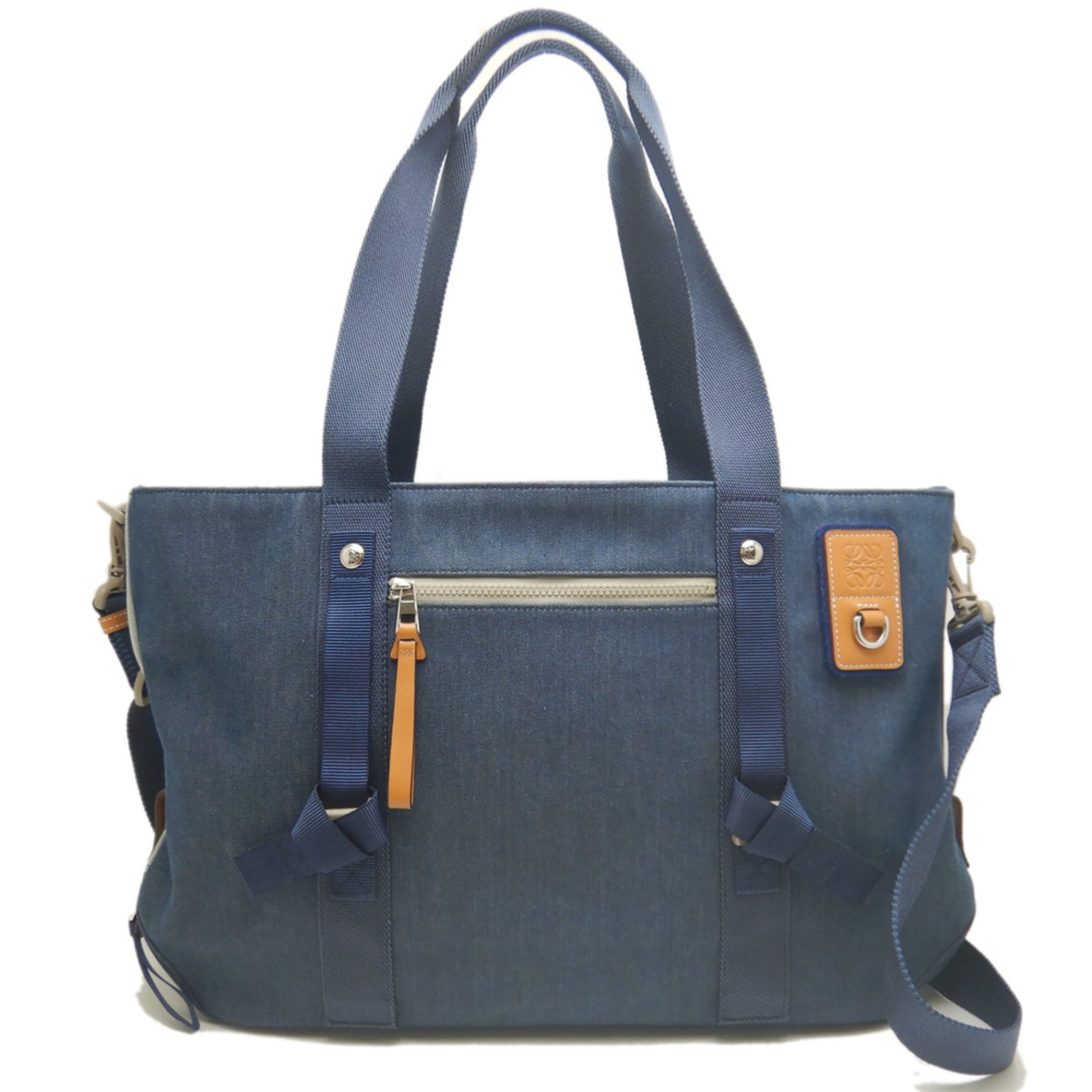Loewe Blue Cotton Denim Tote Bag (Pre-Owned)