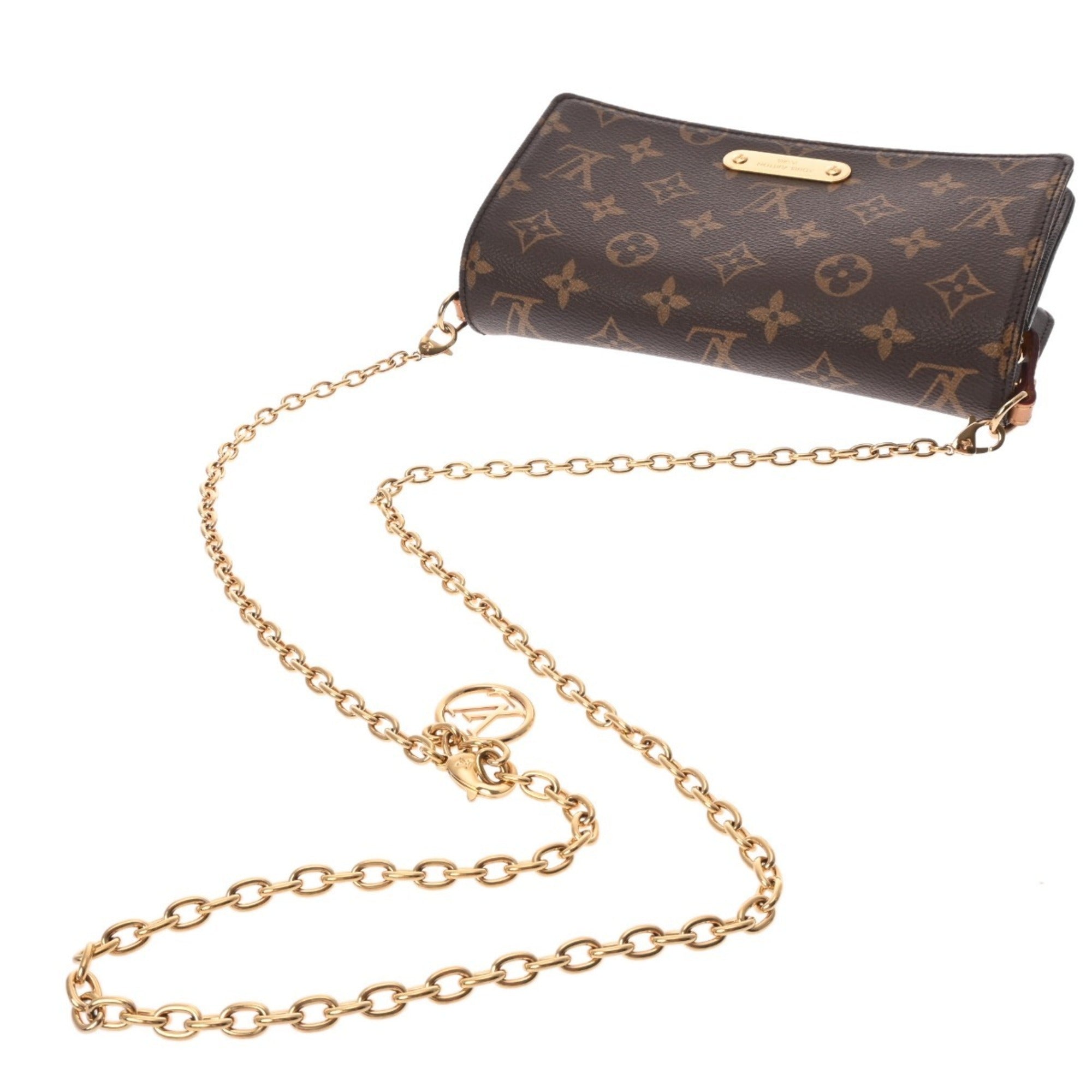 Louis Vuitton Brown Monogram Canvas Chain/Shoulder Wallet (Pre-Owned)