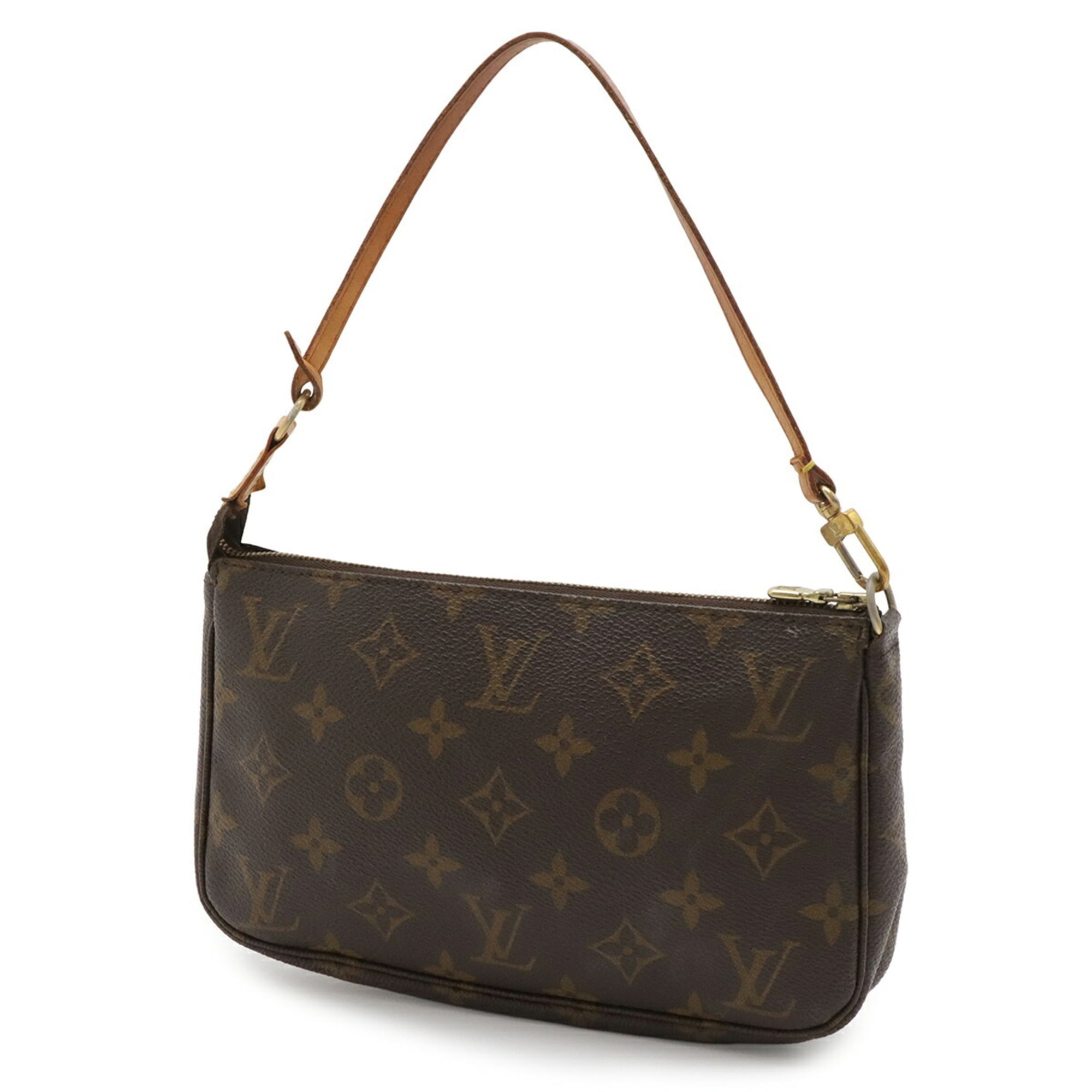 Louis Vuitton Brown Monogram Monogram Pvc Handbag Pochette Pouch (Pre-Owned)
