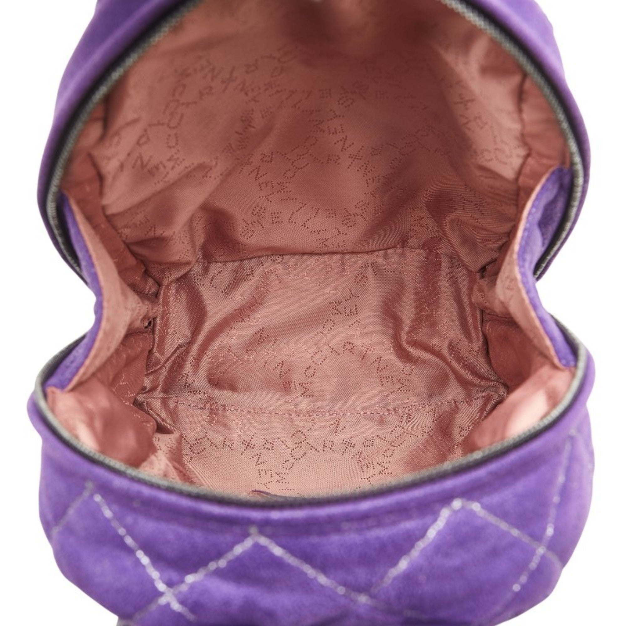 Stella Mccartney Purple Polyester Leather Backpack (Pre-Owned)