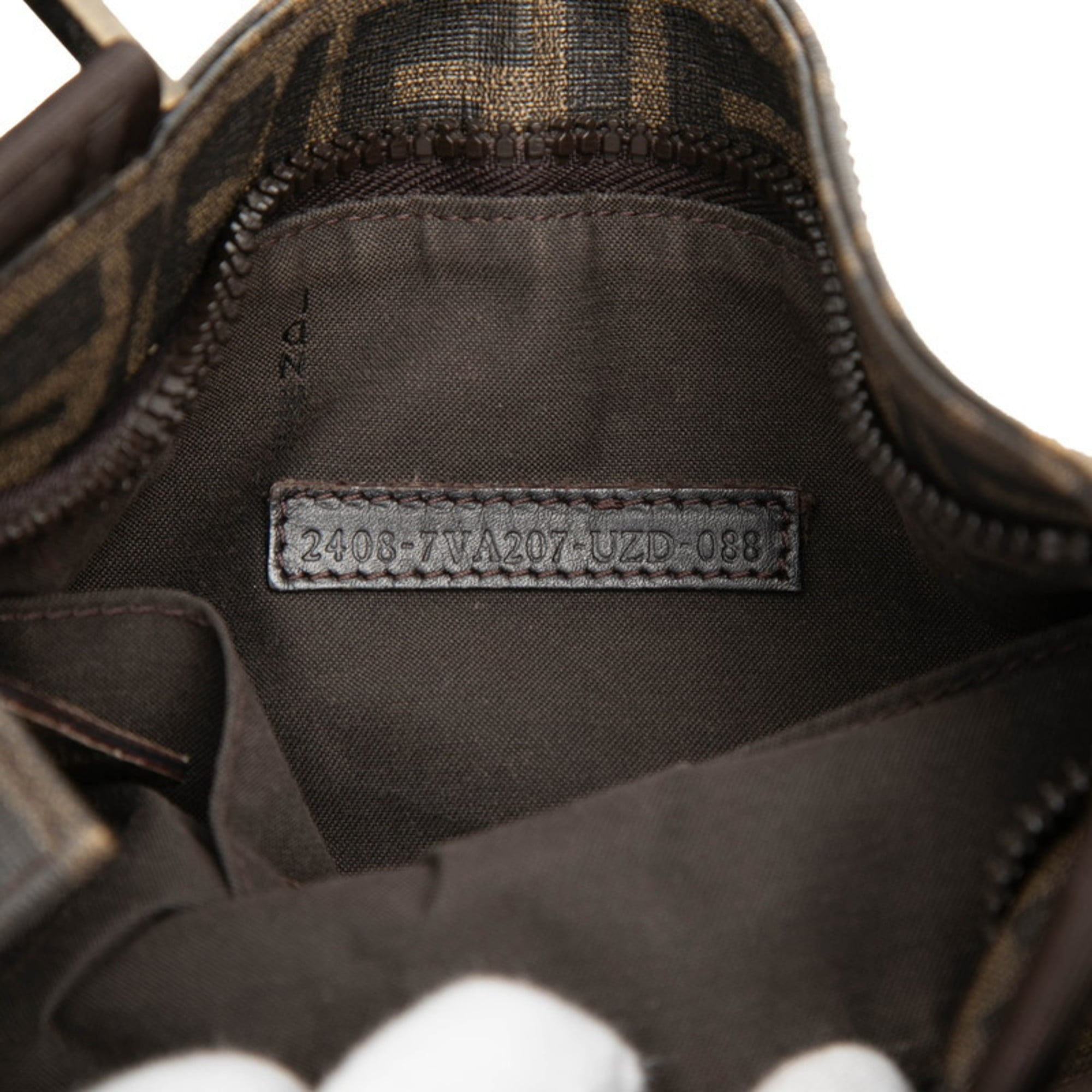 Fendi Black Brown Pvc Shoulder Bag (Pre-Owned)