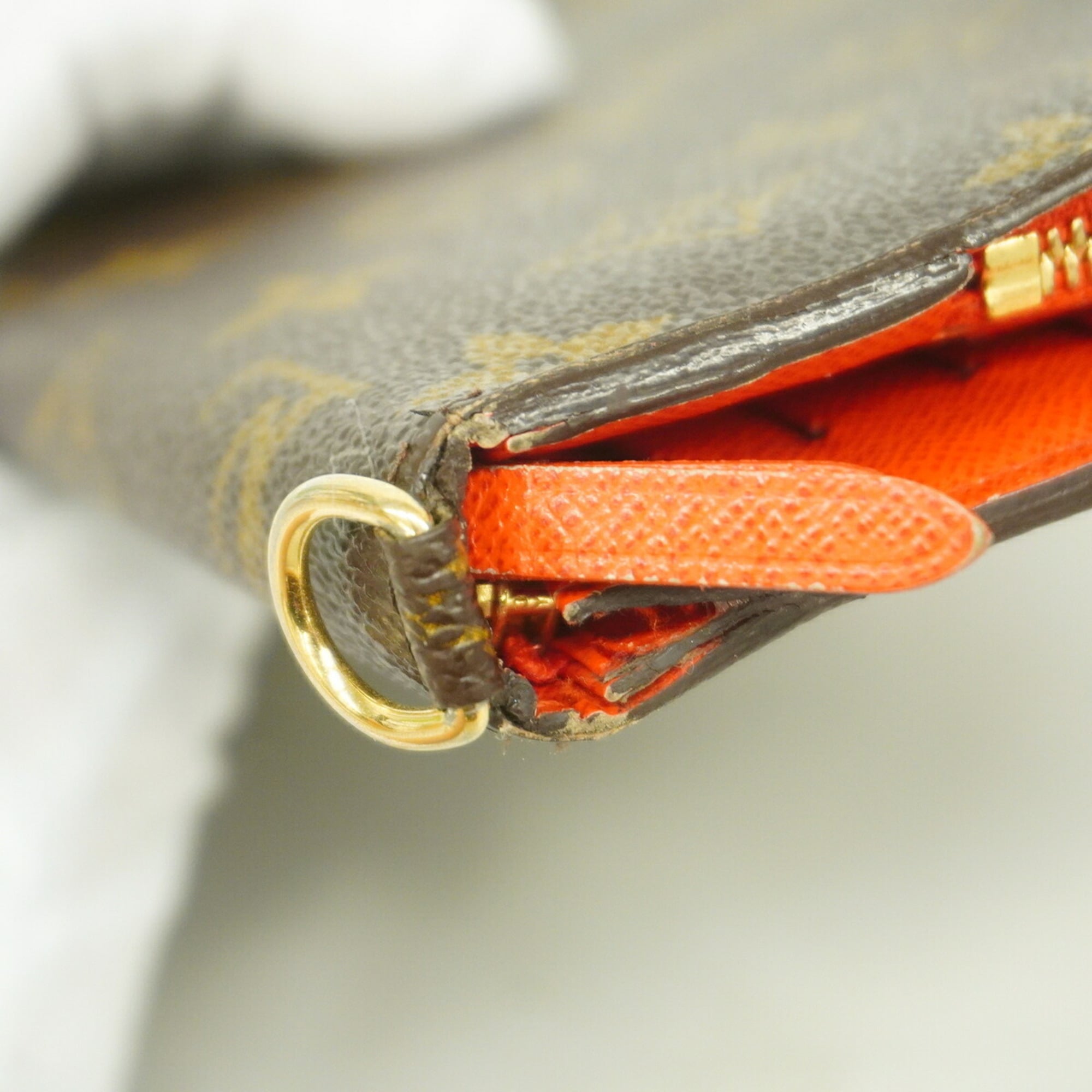 Louis Vuitton Brown Lv Orange Long Wallet (Bi-Fold) (Pre-Owned)