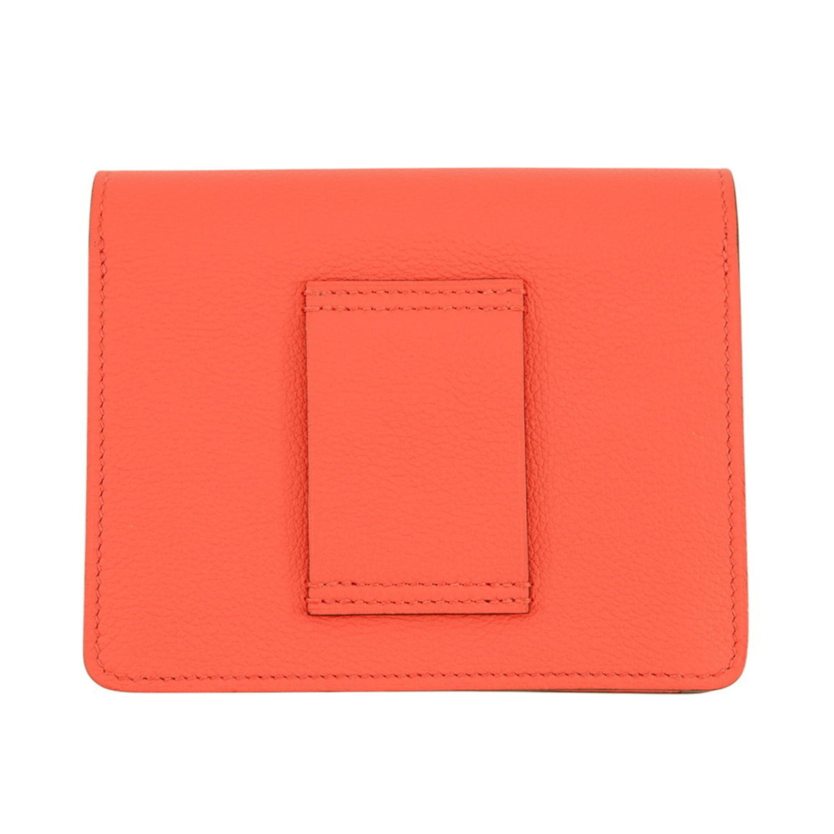 Hermes Orange Sienne Evercalf Leather Wallet (Bi-Fold) (Pre-Owned)