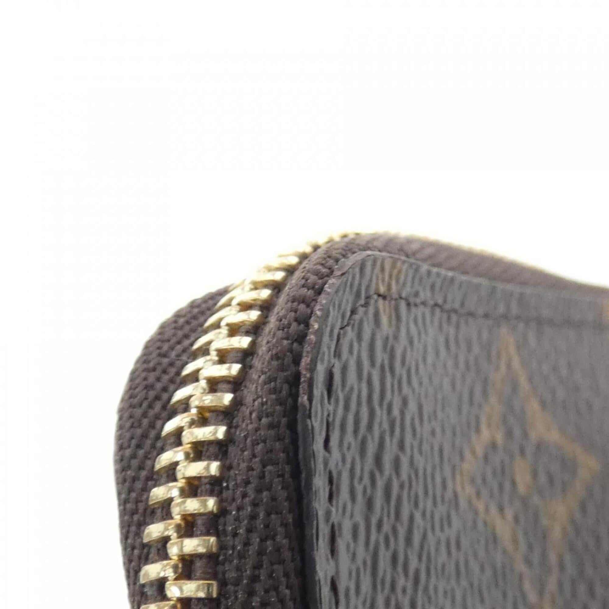 Louis Vuitton Marron Coated Canvas Coin Purse/Coin Case (Pre-Owned)