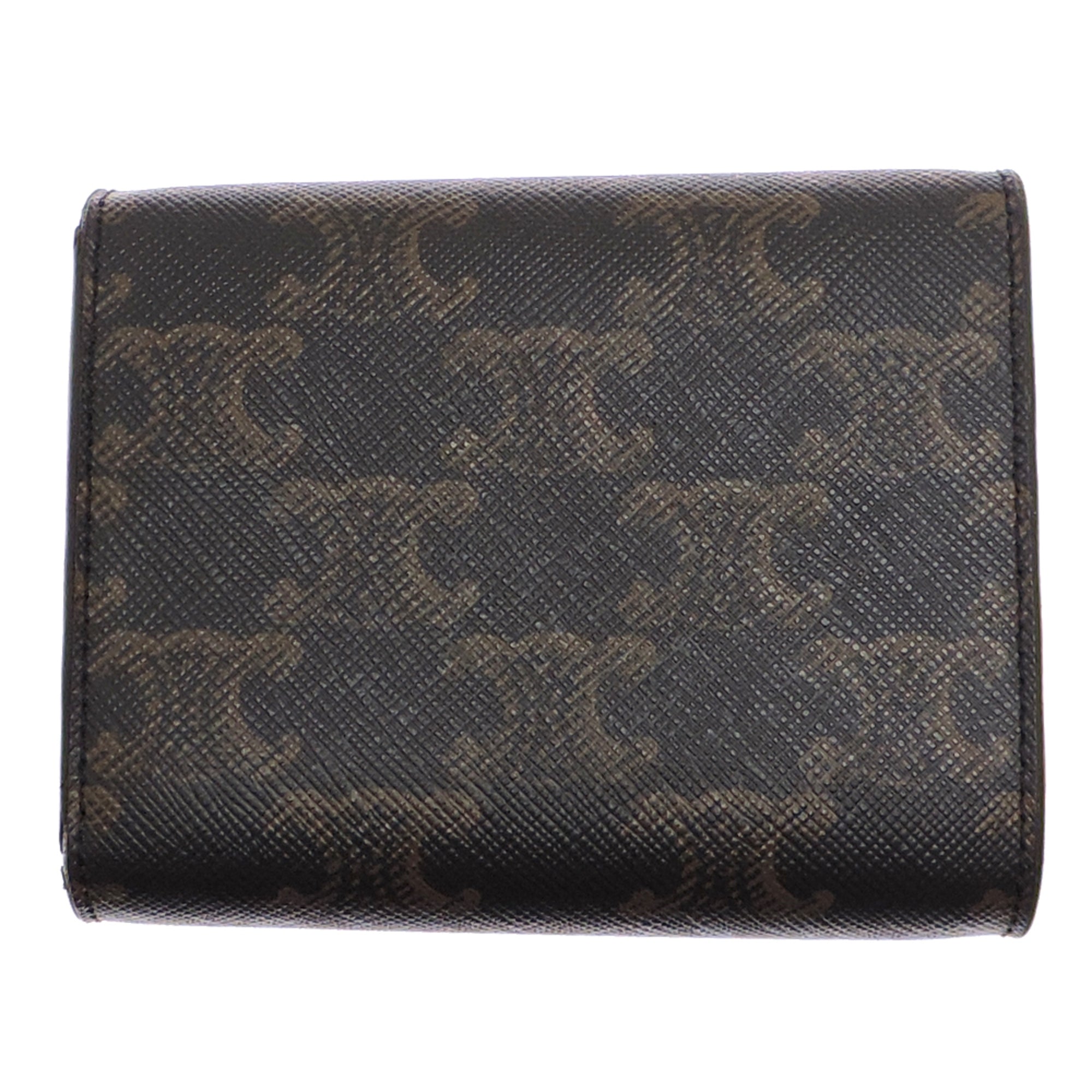 Celine Brown Coated Canvas Wallet (Tri-Fold) (Pre-Owned)