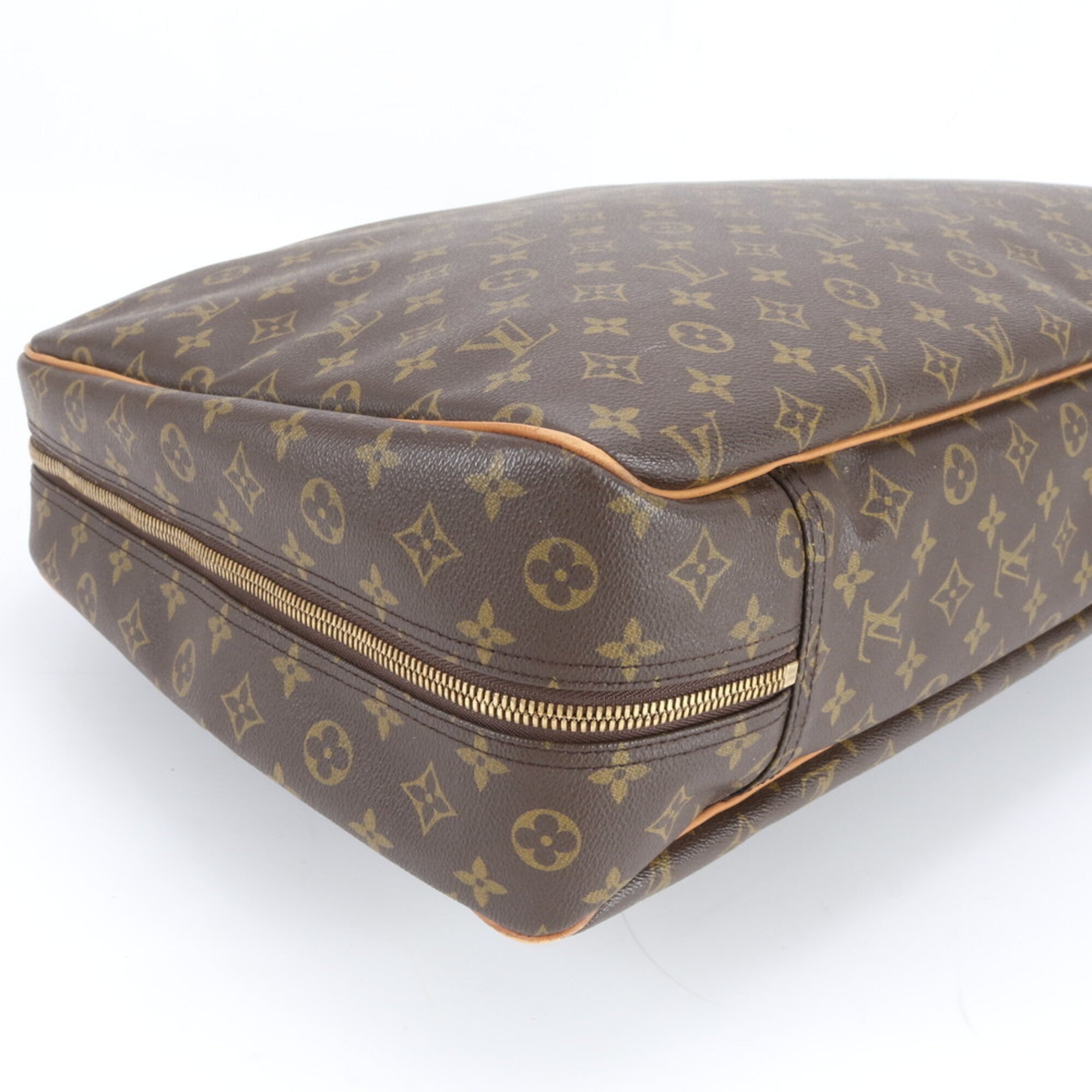 Louis Vuitton Brown Coated Canvas Leather Handbag (Pre-Owned)