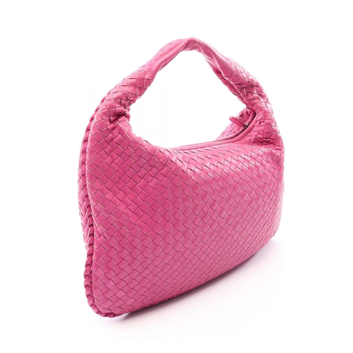 Bottega Veneta Pink Leather Handbag Shoulder Bag (Pre-Owned)