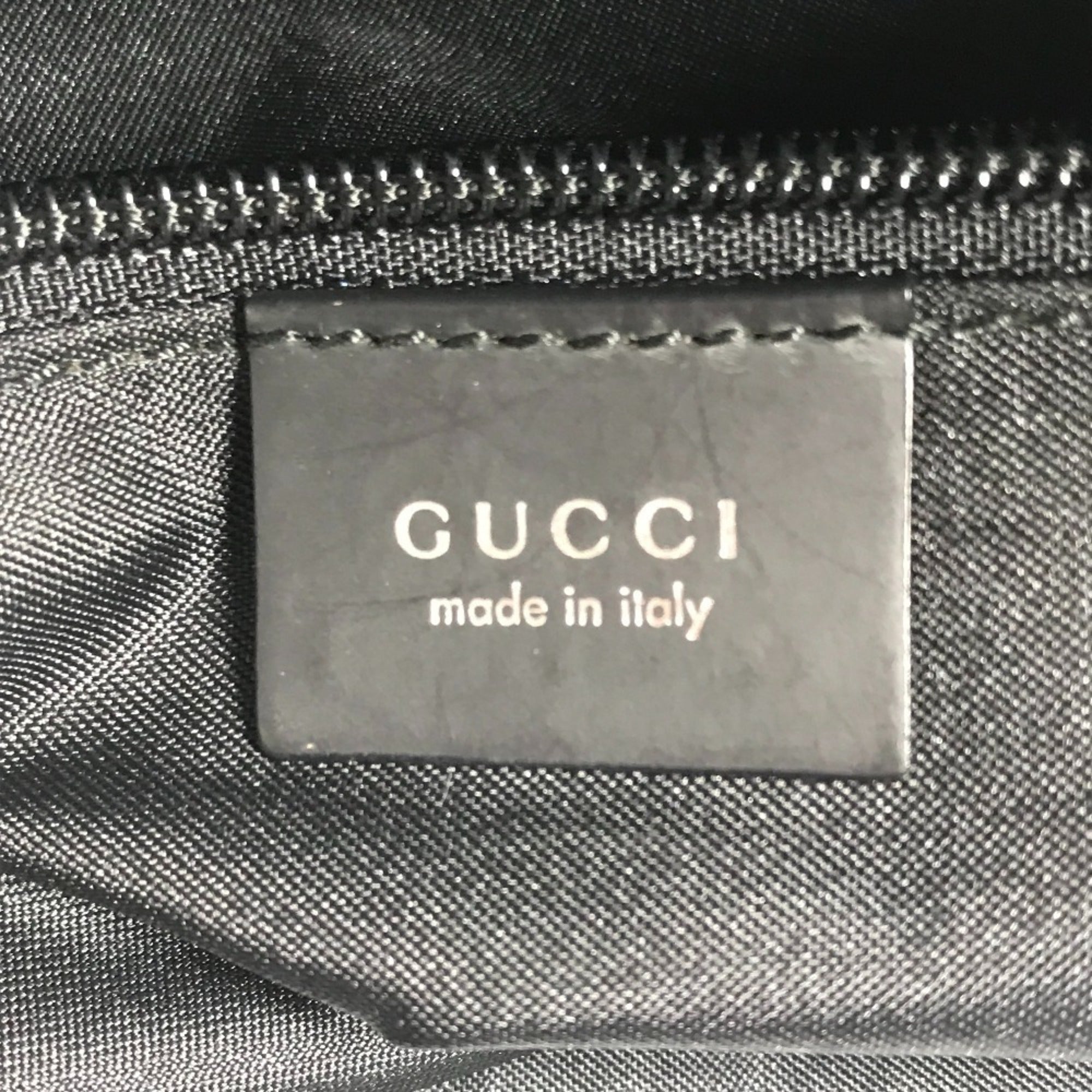 Gucci Black Nylon Handbag Tote Bag (Pre-Owned)