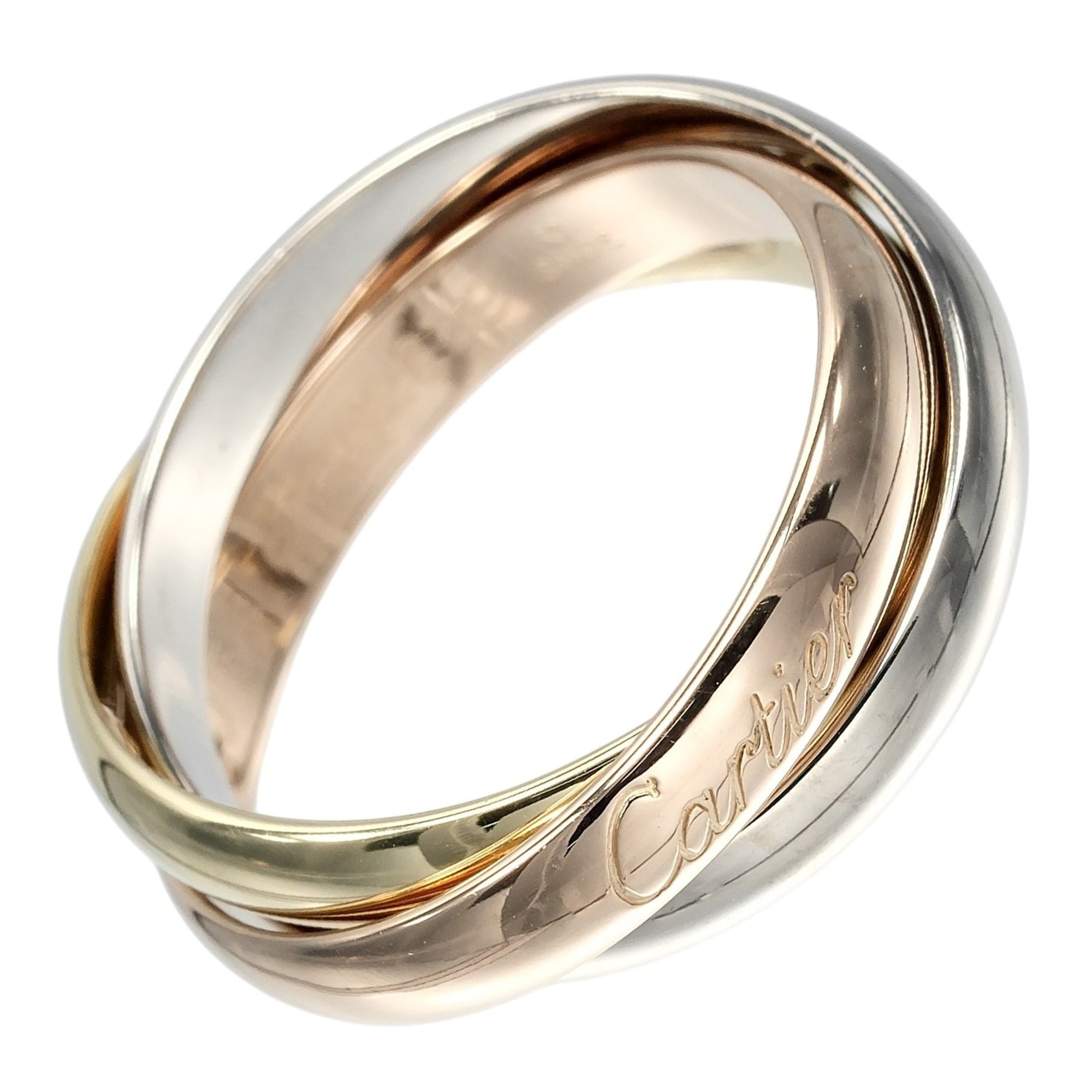 Cartier Pink Gold White Gold Yellow Gold Yellow Gold (18K) Pink Gold (18K) White Gold (18K) Band Ring (Pre-Owned)