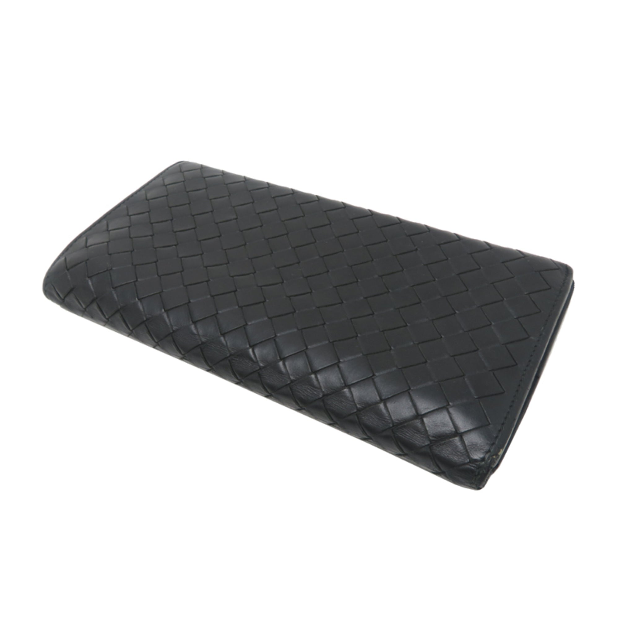 Bottega Veneta Black Leather Wallet (Bi-Fold) (Pre-Owned)