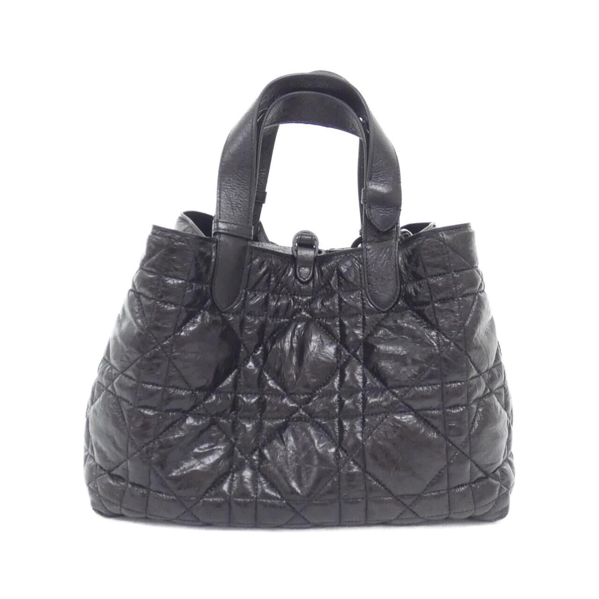Christian Dior Black Leather Handbag (Pre-Owned)