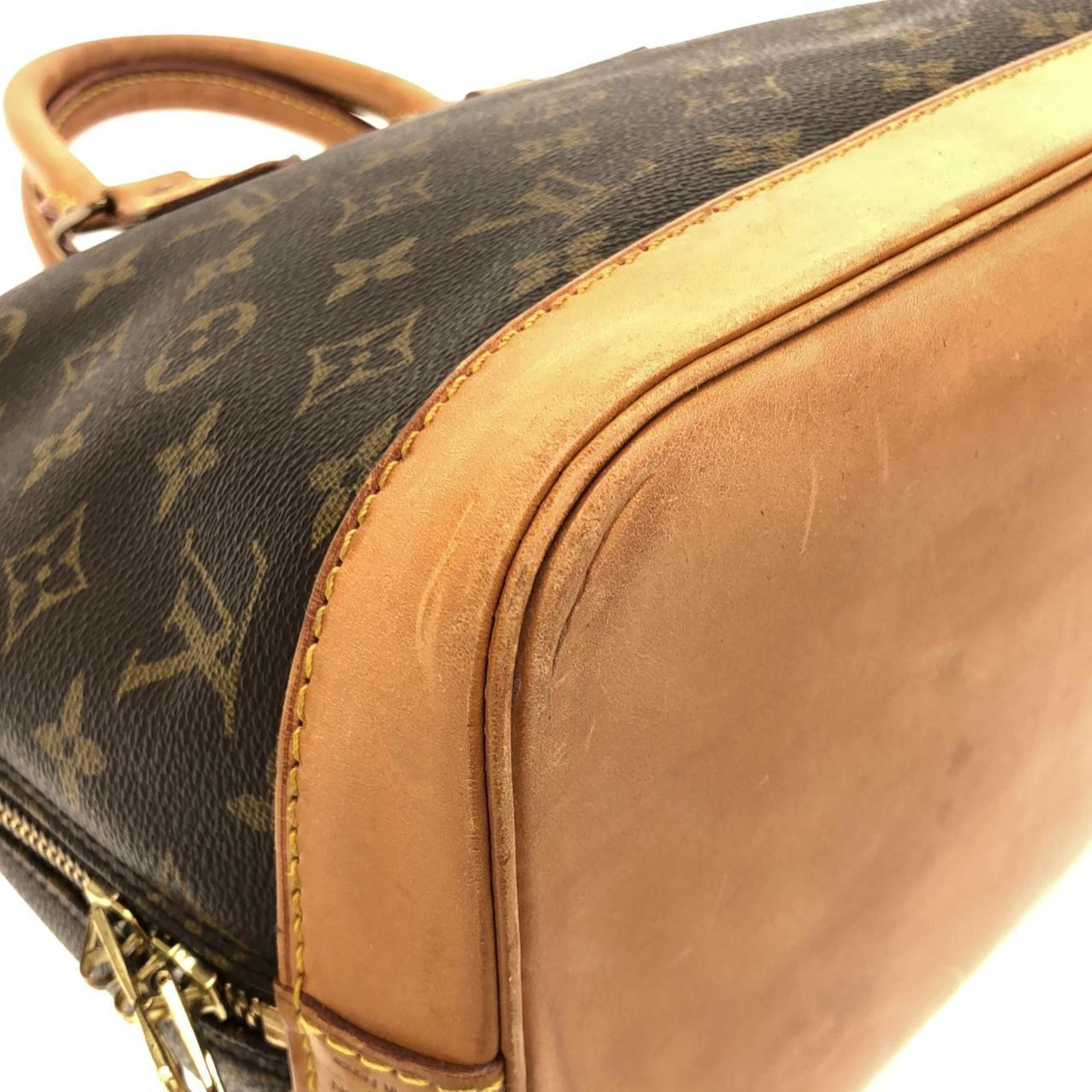 Louis Vuitton Marron Coated Canvas Handbag (Pre-Owned)